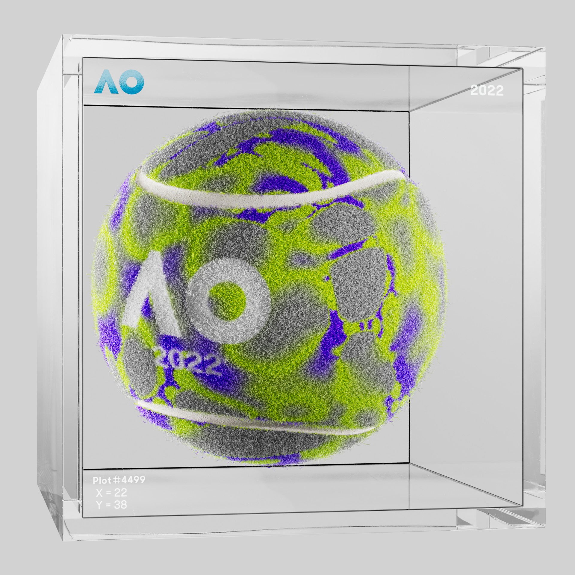 The Australian Open - The Australian Open Art Ball - AO Art Ball #1316 - NFT # 1316