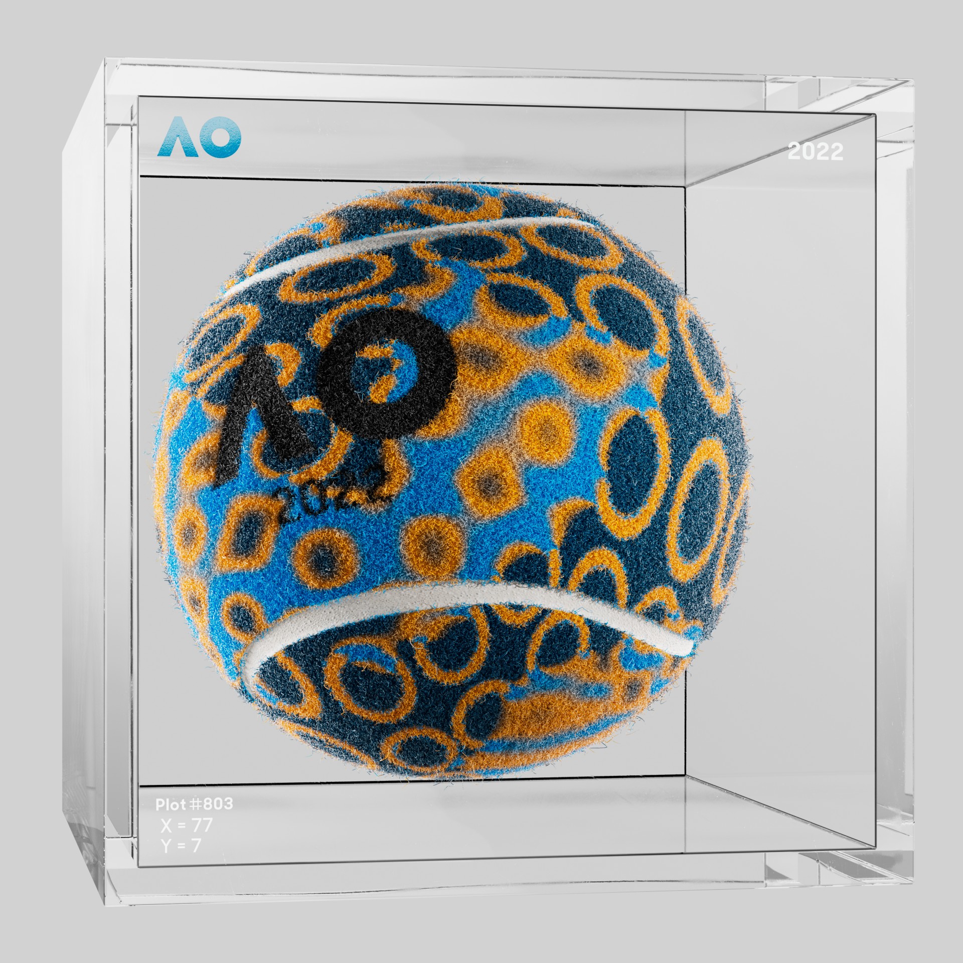 The Australian Open - The Australian Open Art Ball - AO Art Ball #1319 - NFT # 1319