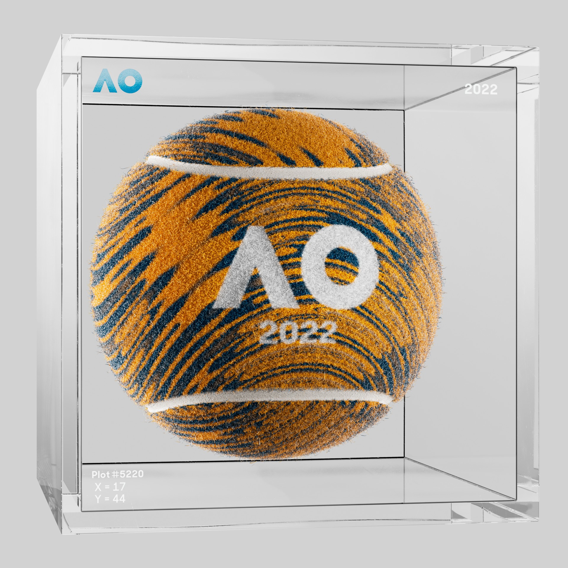 The Australian Open - The Australian Open Art Ball - AO Art Ball #1324 - NFT # 1324