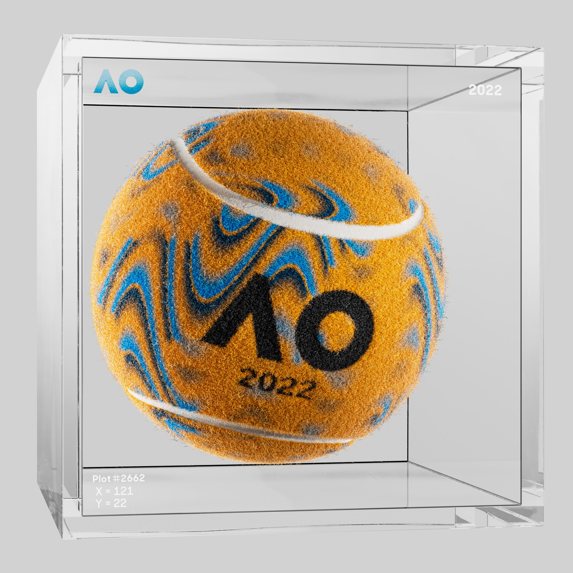 The Australian Open - The Australian Open Art Ball - AO Art Ball #1328 - NFT # 1328