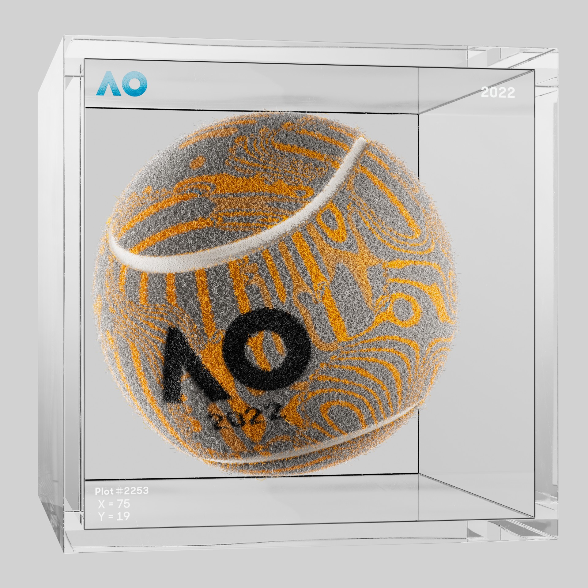 The Australian Open - The Australian Open Art Ball - AO Art Ball #133 - NFT # 133