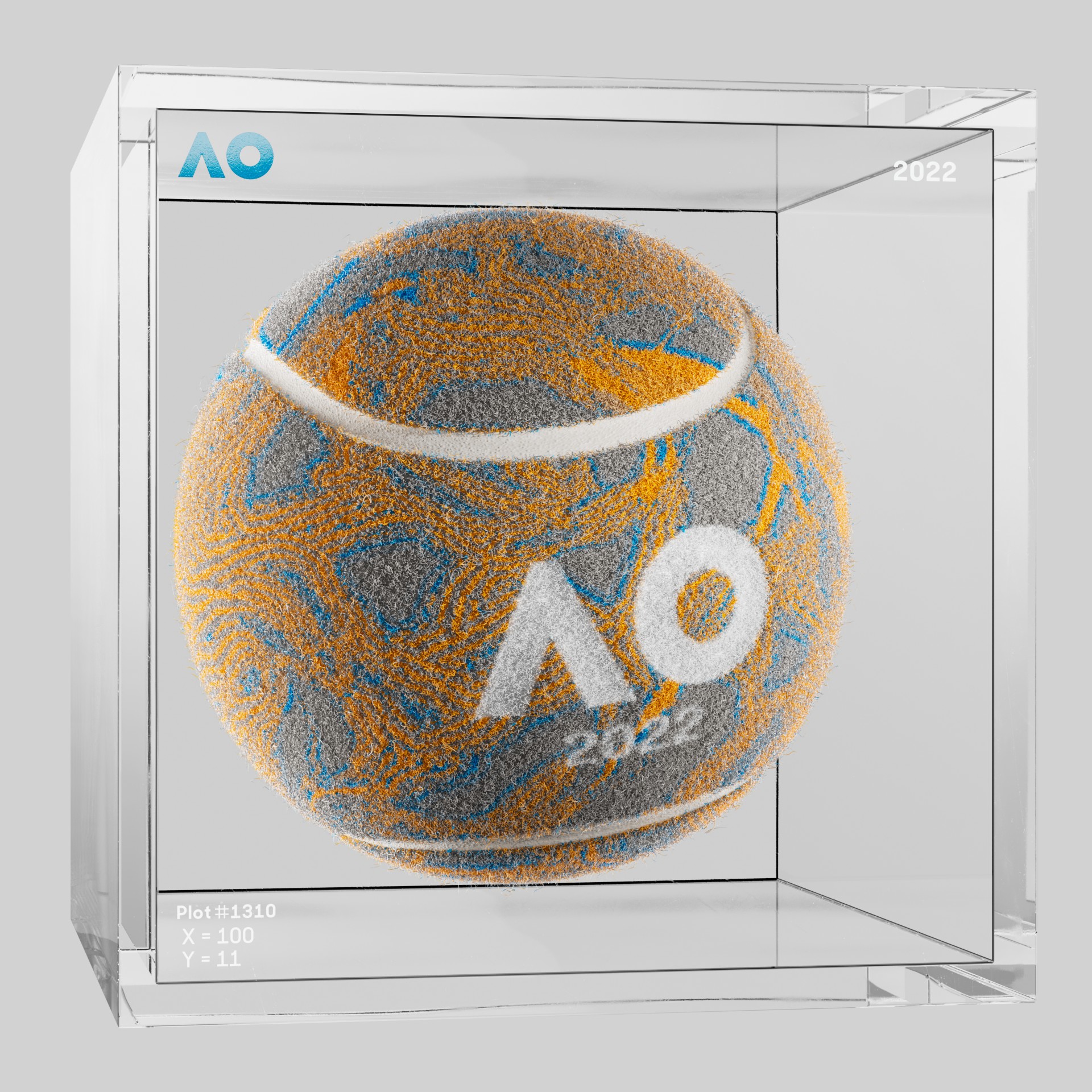 The Australian Open - The Australian Open Art Ball - AO Art Ball #1333 - NFT # 1333