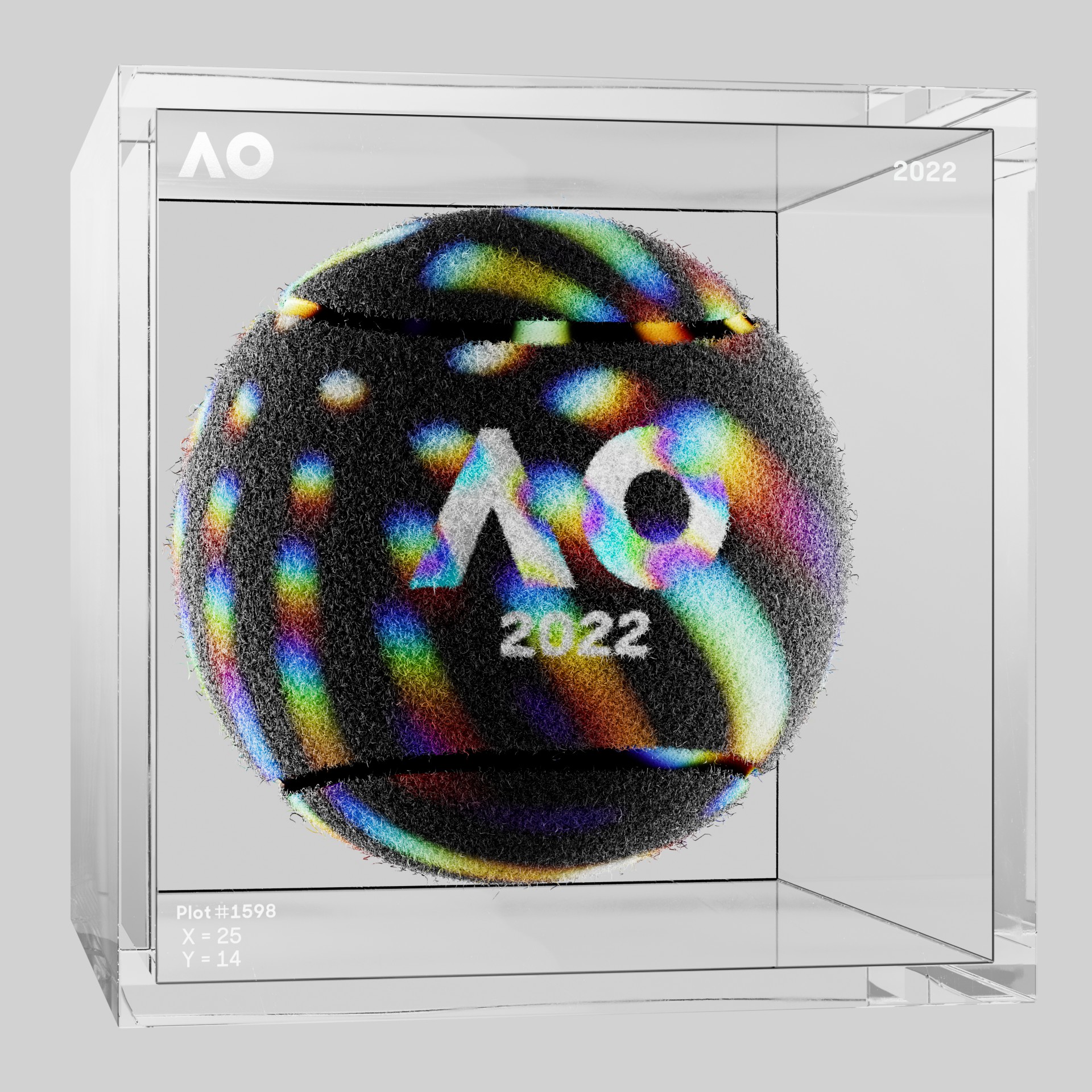 The Australian Open - The Australian Open Art Ball - AO Art Ball #1334 - NFT # 1334