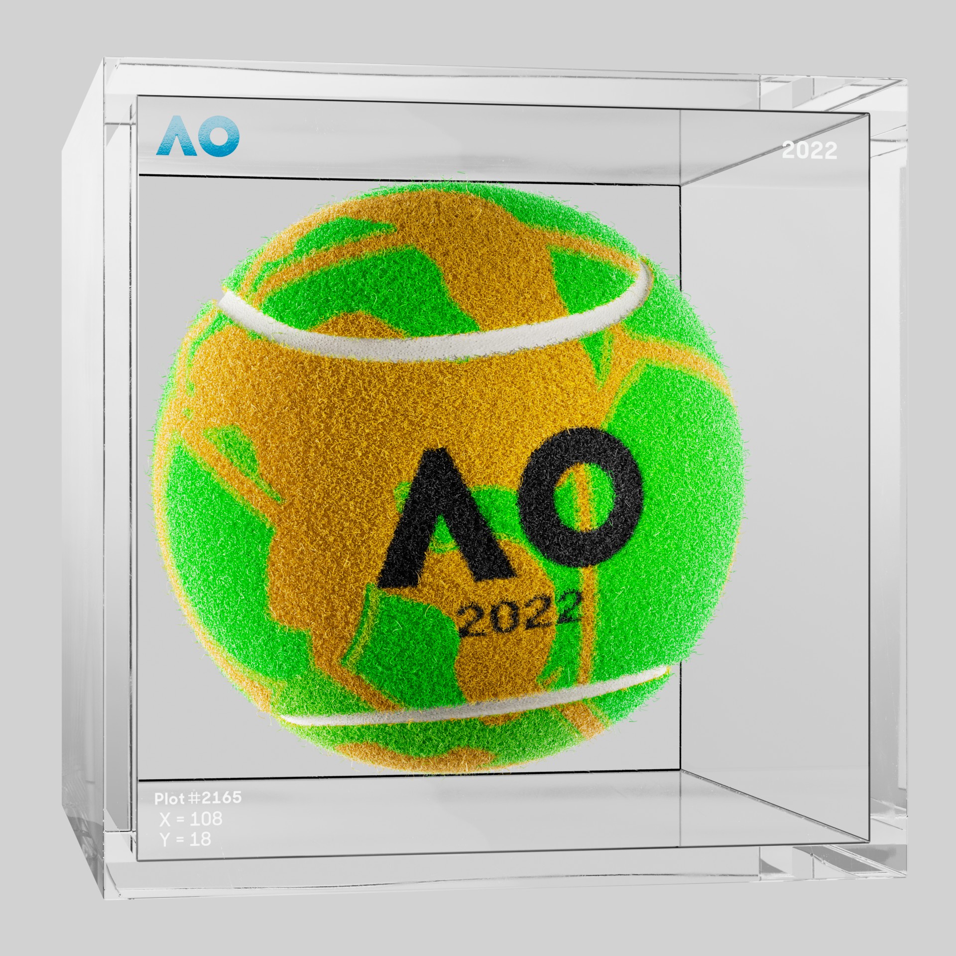 The Australian Open - The Australian Open Art Ball - AO Art Ball #1337 - NFT # 1337