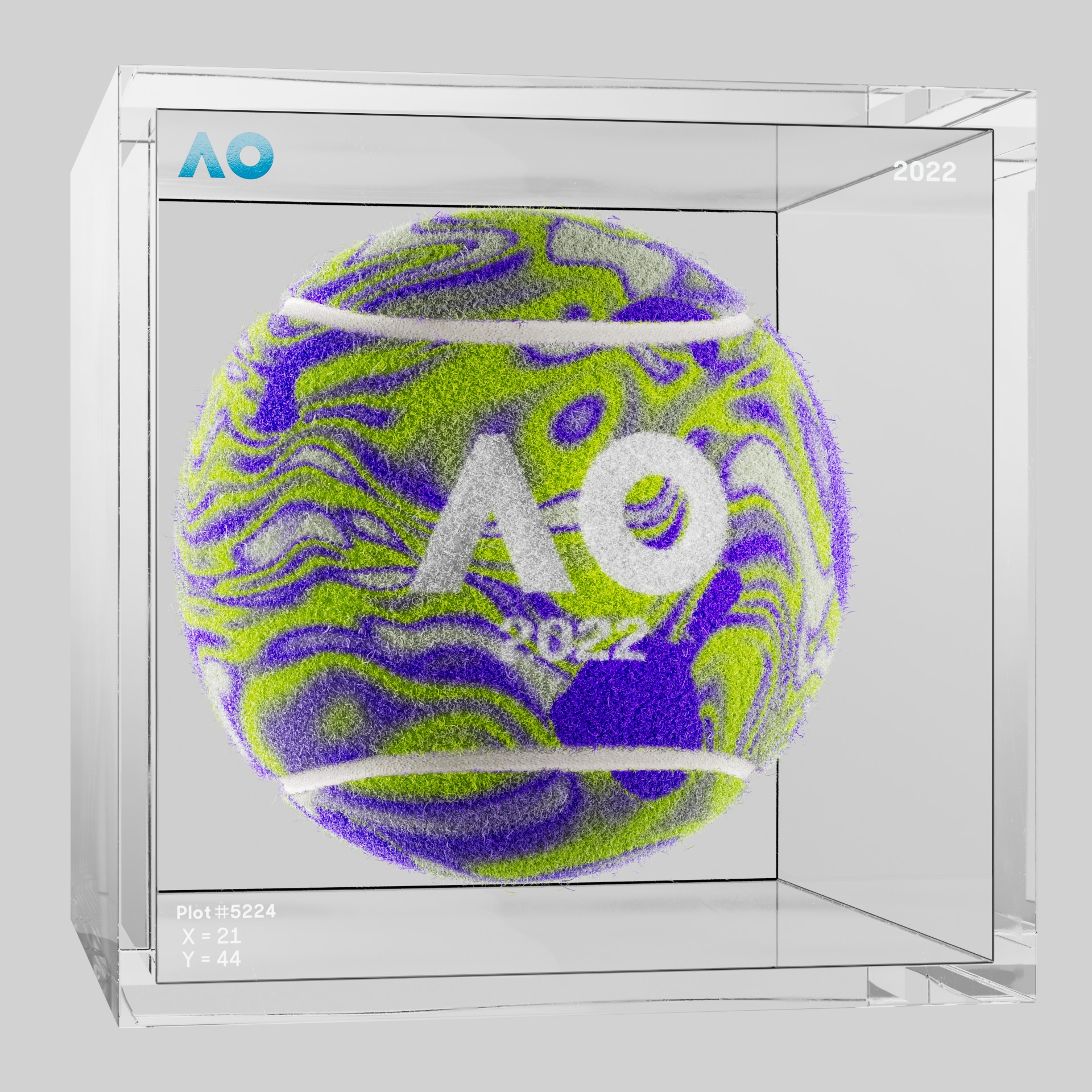 The Australian Open - The Australian Open Art Ball - AO Art Ball #1338 - NFT # 1338