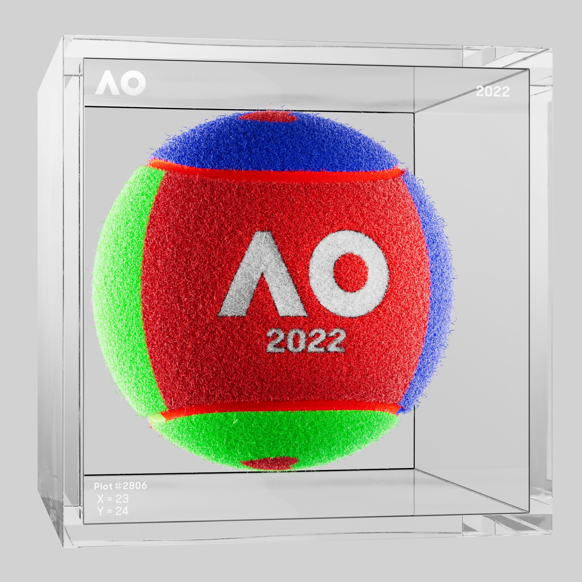 The Australian Open - The Australian Open Art Ball - AO Art Ball #1339 - NFT # 1339