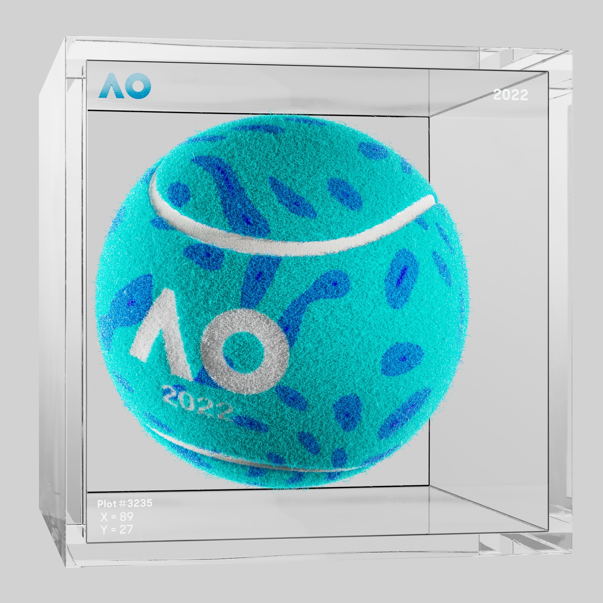 The Australian Open - The Australian Open Art Ball - AO Art Ball #134 - NFT # 134