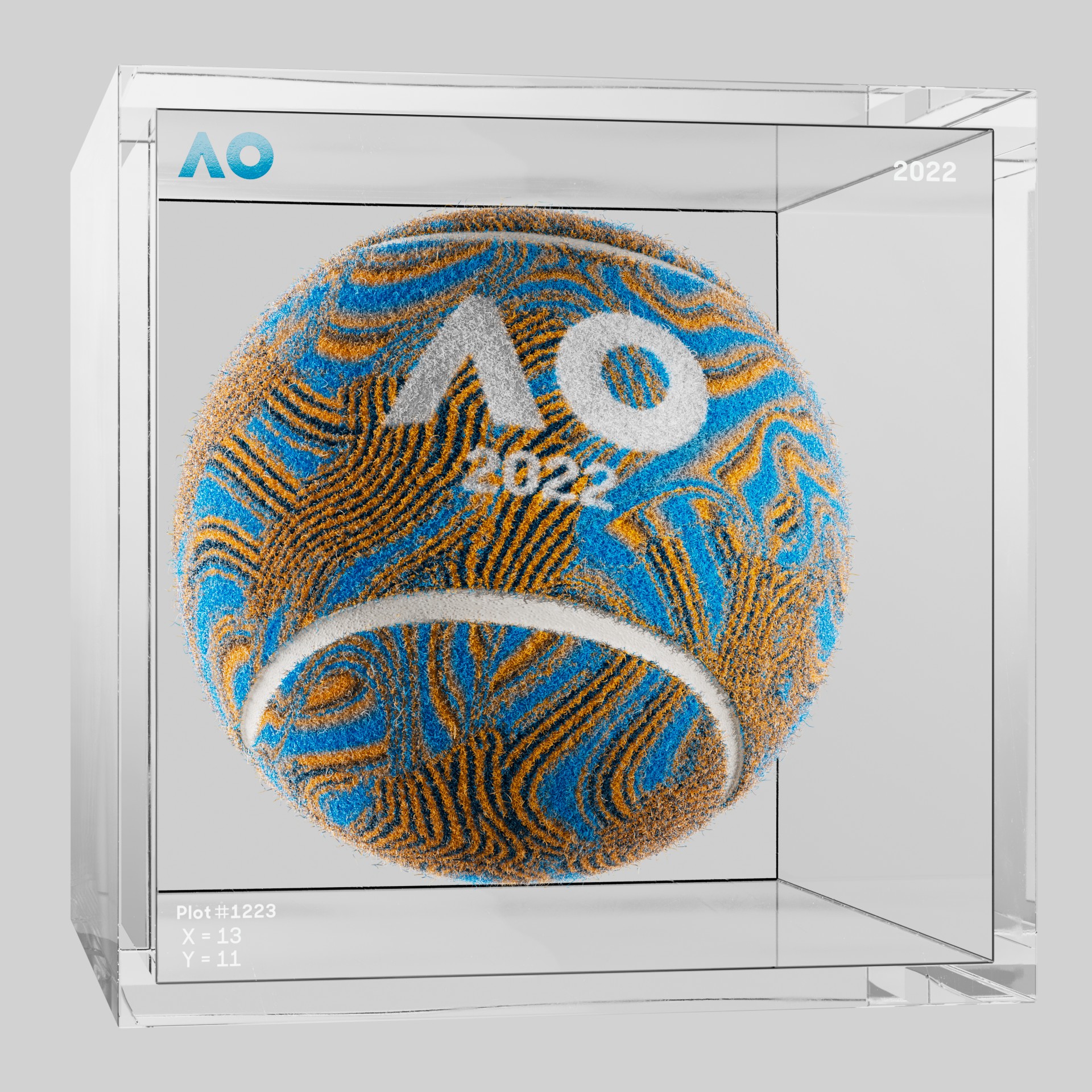 The Australian Open - The Australian Open Art Ball - AO Art Ball #1340 - NFT # 1340