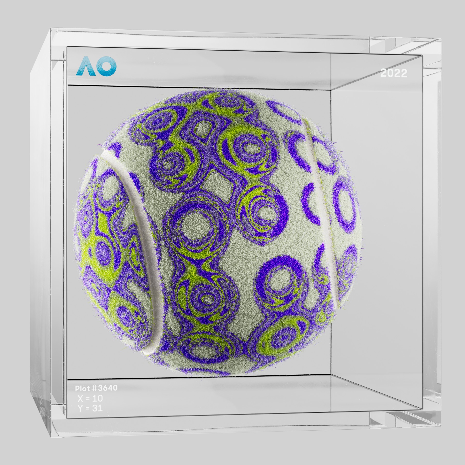 The Australian Open - The Australian Open Art Ball - AO Art Ball #1341 - NFT # 1341
