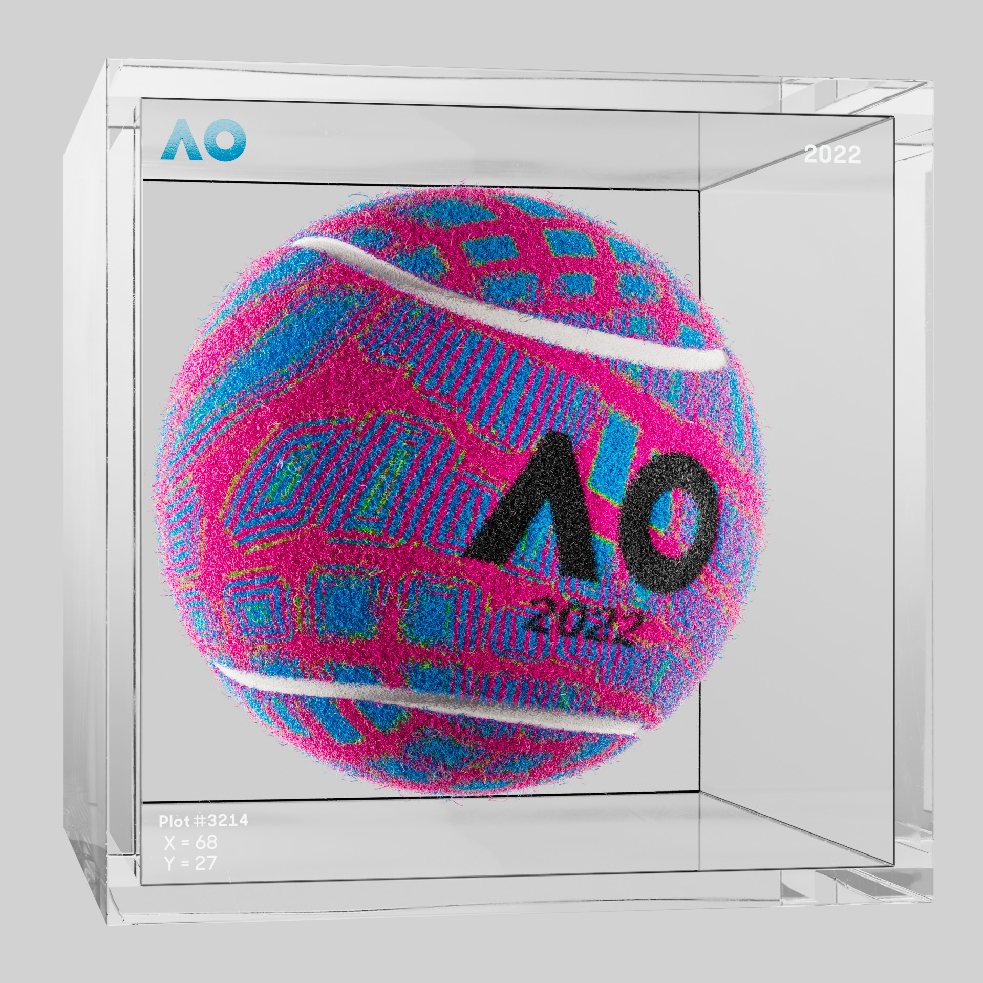 The Australian Open - The Australian Open Art Ball - AO Art Ball #1342 - NFT # 1342