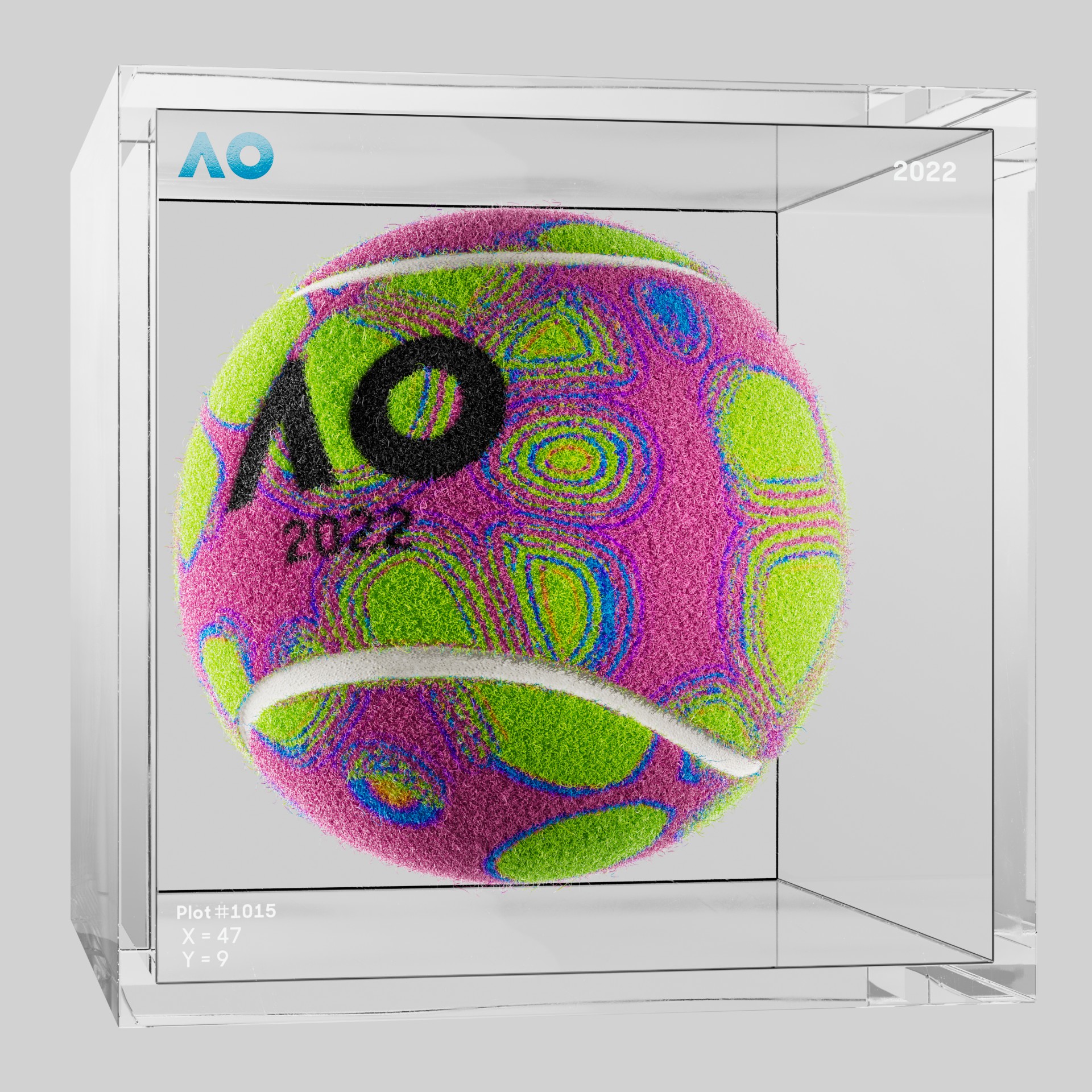 The Australian Open - The Australian Open Art Ball - AO Art Ball #1345 - NFT # 1345