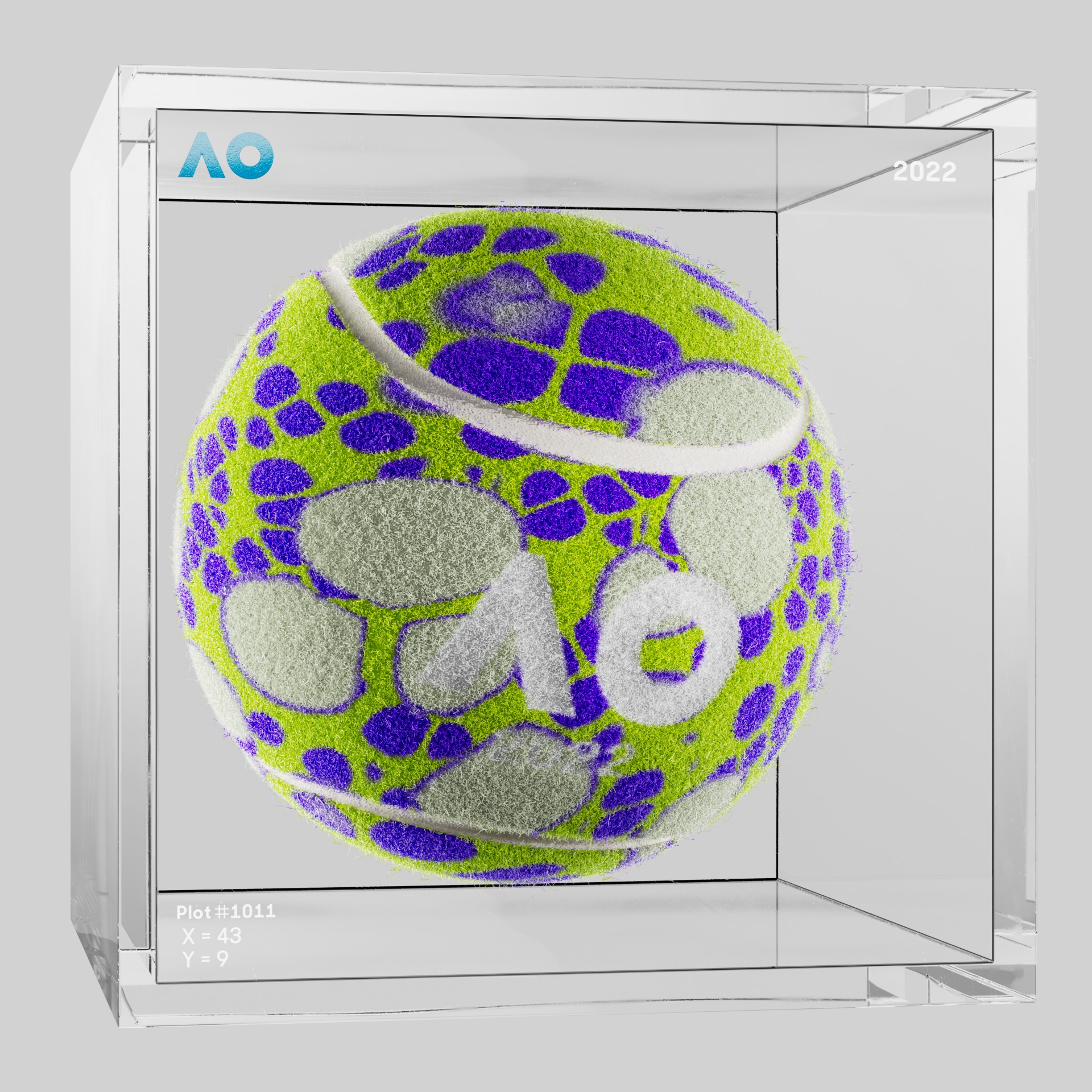 The Australian Open - The Australian Open Art Ball - AO Art Ball #1346 - NFT # 1346