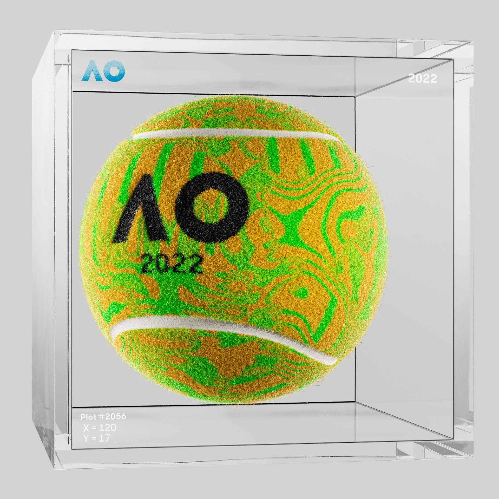 The Australian Open - The Australian Open Art Ball - AO Art Ball #1348 - NFT # 1348