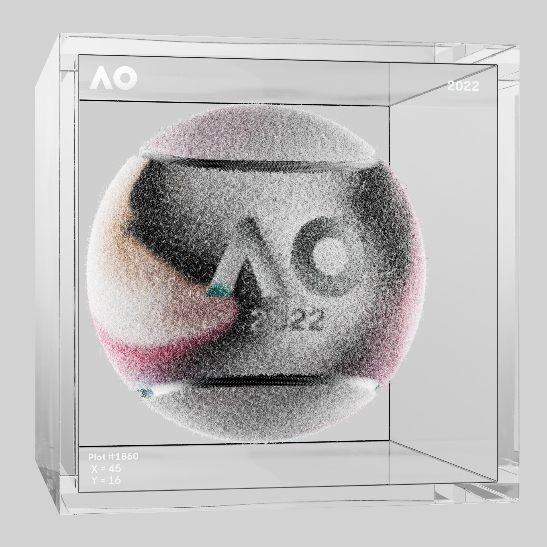 The Australian Open - The Australian Open Art Ball - AO Art Ball #1349 - NFT # 1349