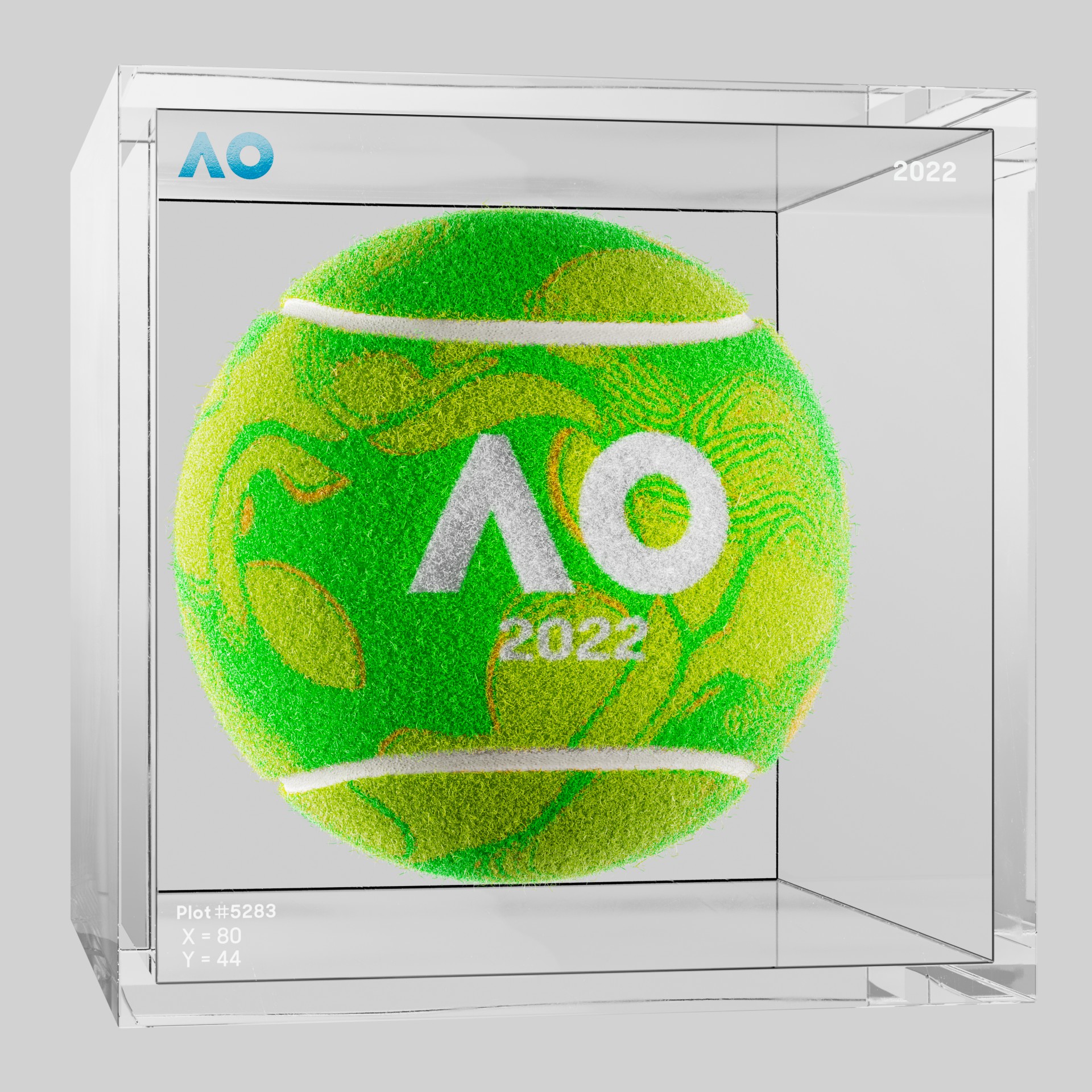 The Australian Open - The Australian Open Art Ball - AO Art Ball #1351 - NFT # 1351