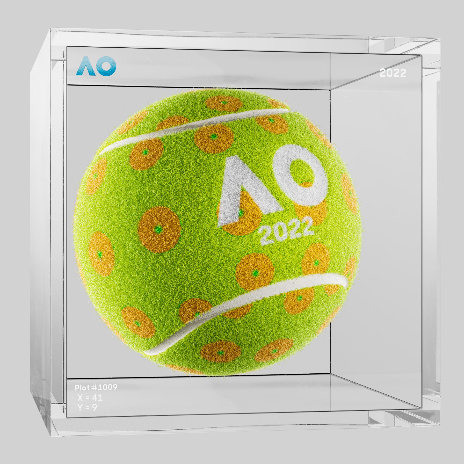 The Australian Open - The Australian Open Art Ball - AO Art Ball #1352 - NFT # 1352