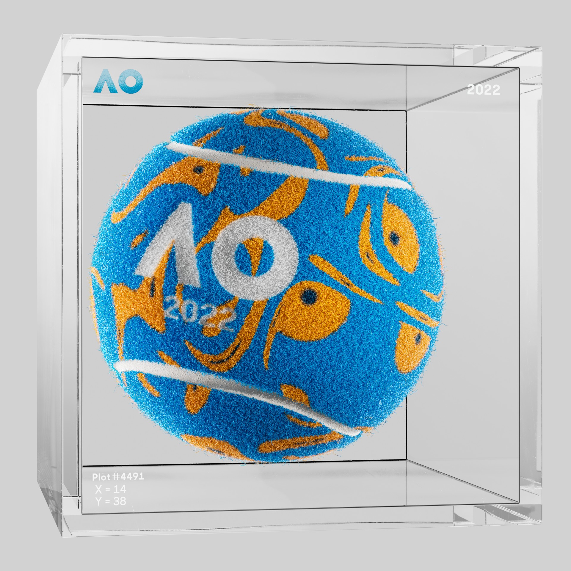 The Australian Open - The Australian Open Art Ball - AO Art Ball #1356 - NFT # 1356