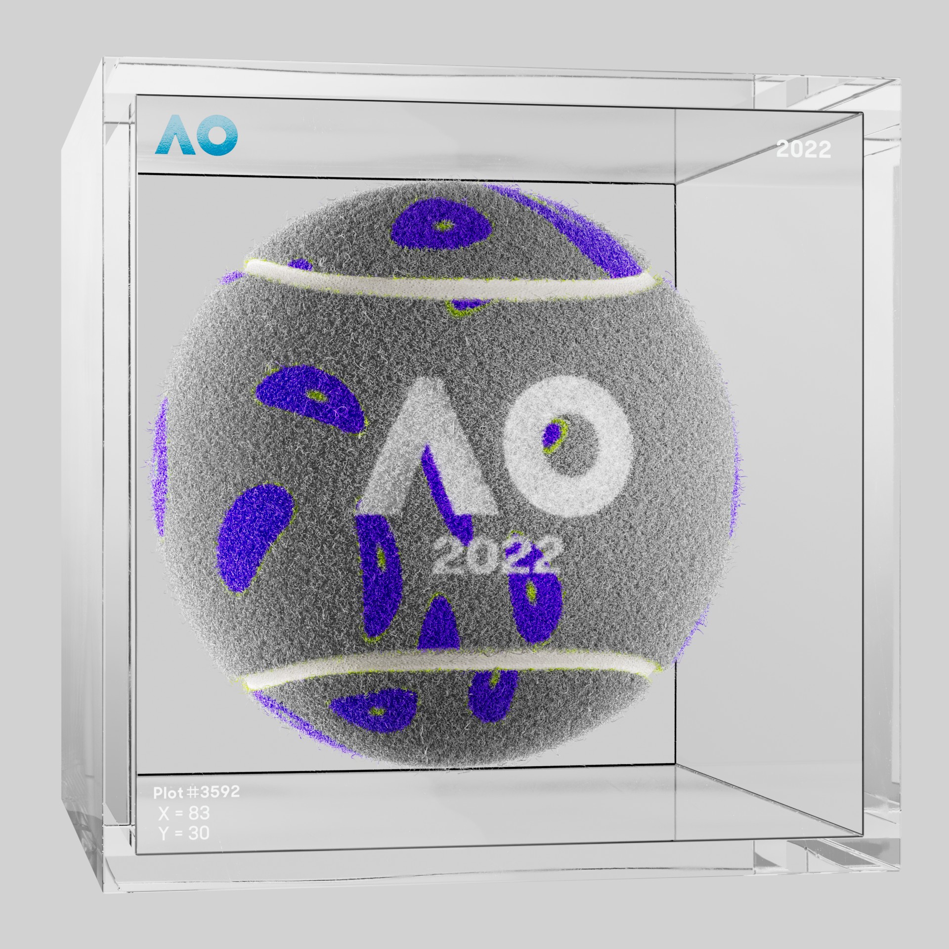 The Australian Open - The Australian Open Art Ball - AO Art Ball #1358 - NFT # 1358