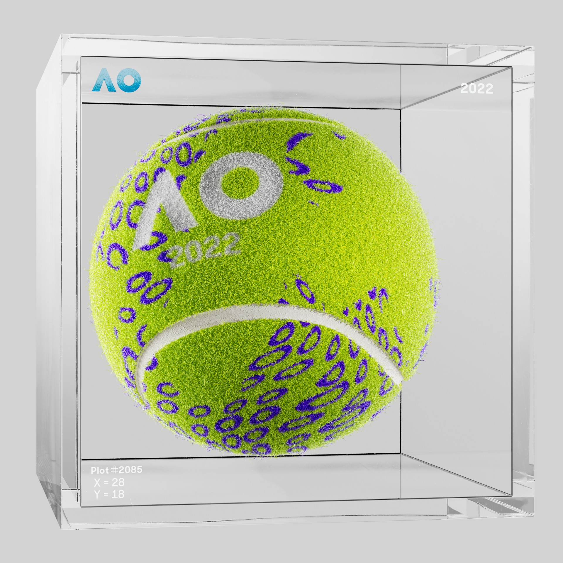 The Australian Open - The Australian Open Art Ball - AO Art Ball #1361 - NFT # 1361