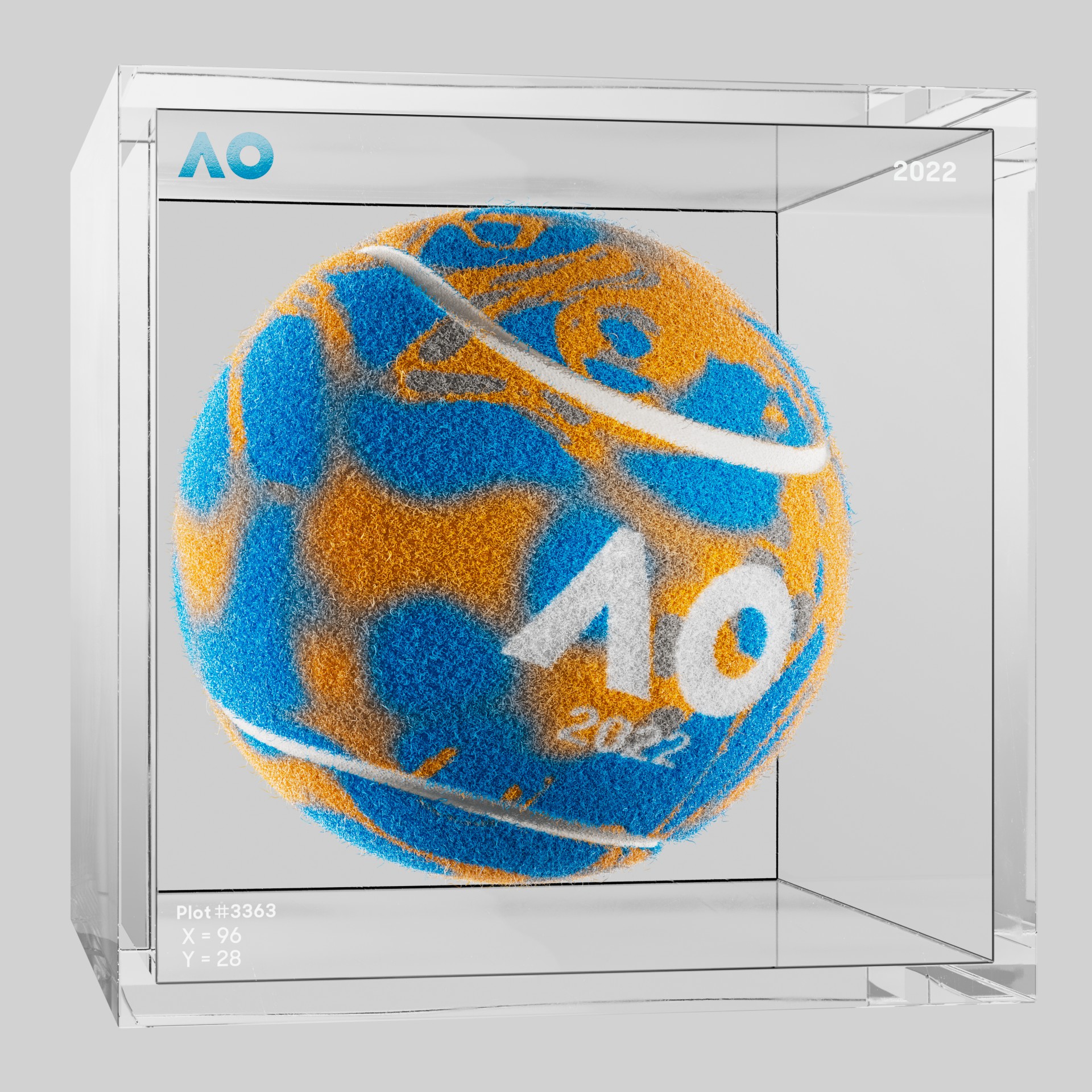 The Australian Open - The Australian Open Art Ball - AO Art Ball #1365 - NFT # 1365