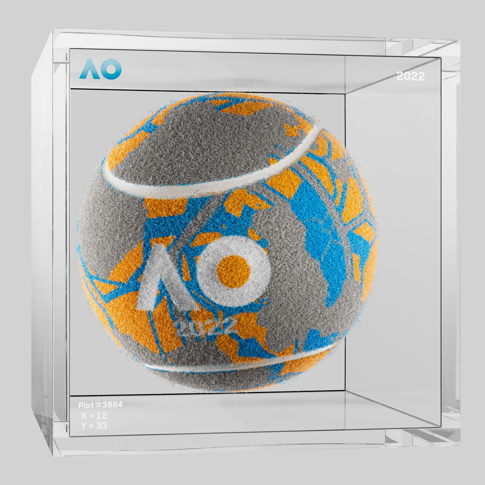 The Australian Open - The Australian Open Art Ball - AO Art Ball #1367 - NFT # 1367