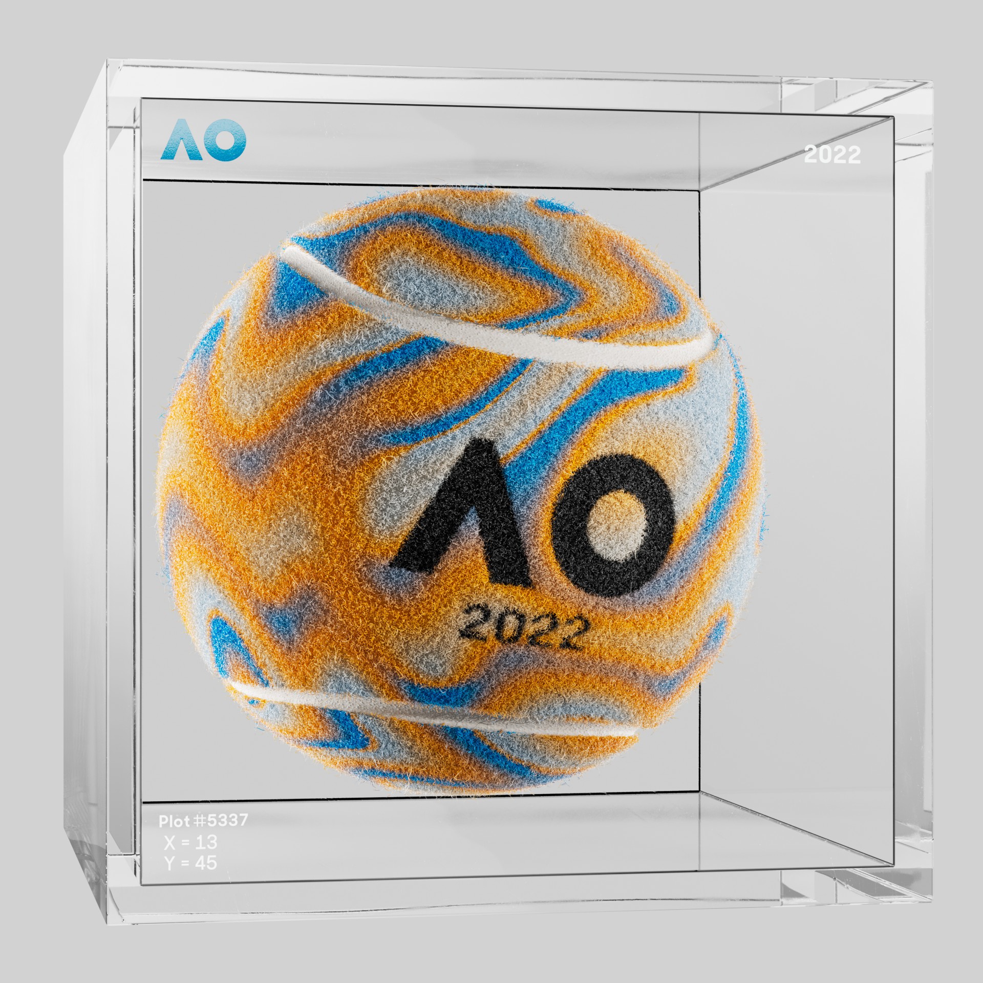 The Australian Open - The Australian Open Art Ball - AO Art Ball #1368 - NFT # 1368