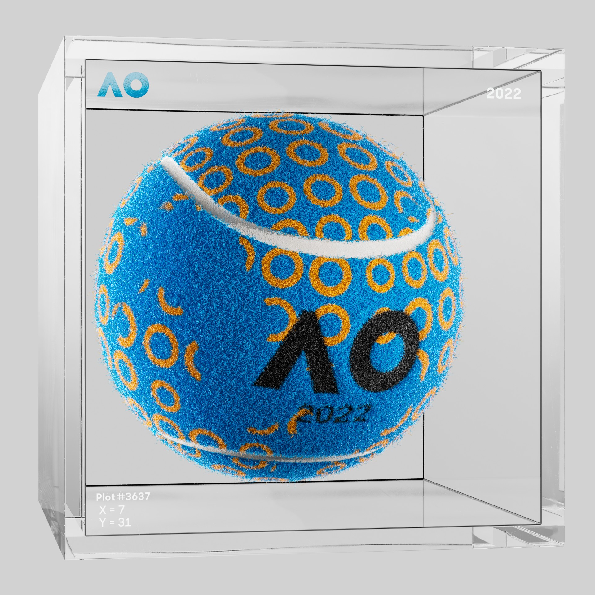 The Australian Open - The Australian Open Art Ball - AO Art Ball #137 - NFT # 137