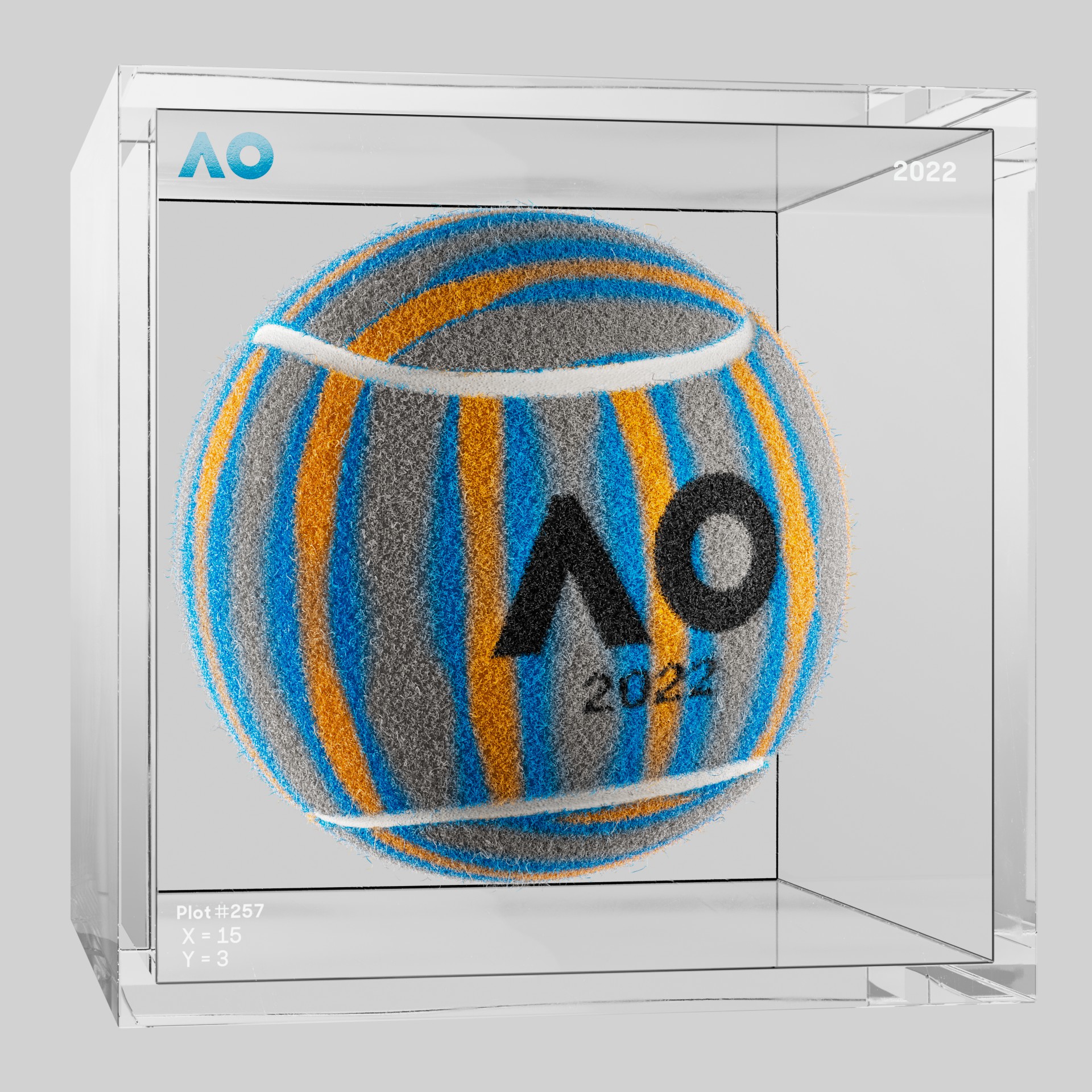 The Australian Open - The Australian Open Art Ball - AO Art Ball #1370 - NFT # 1370