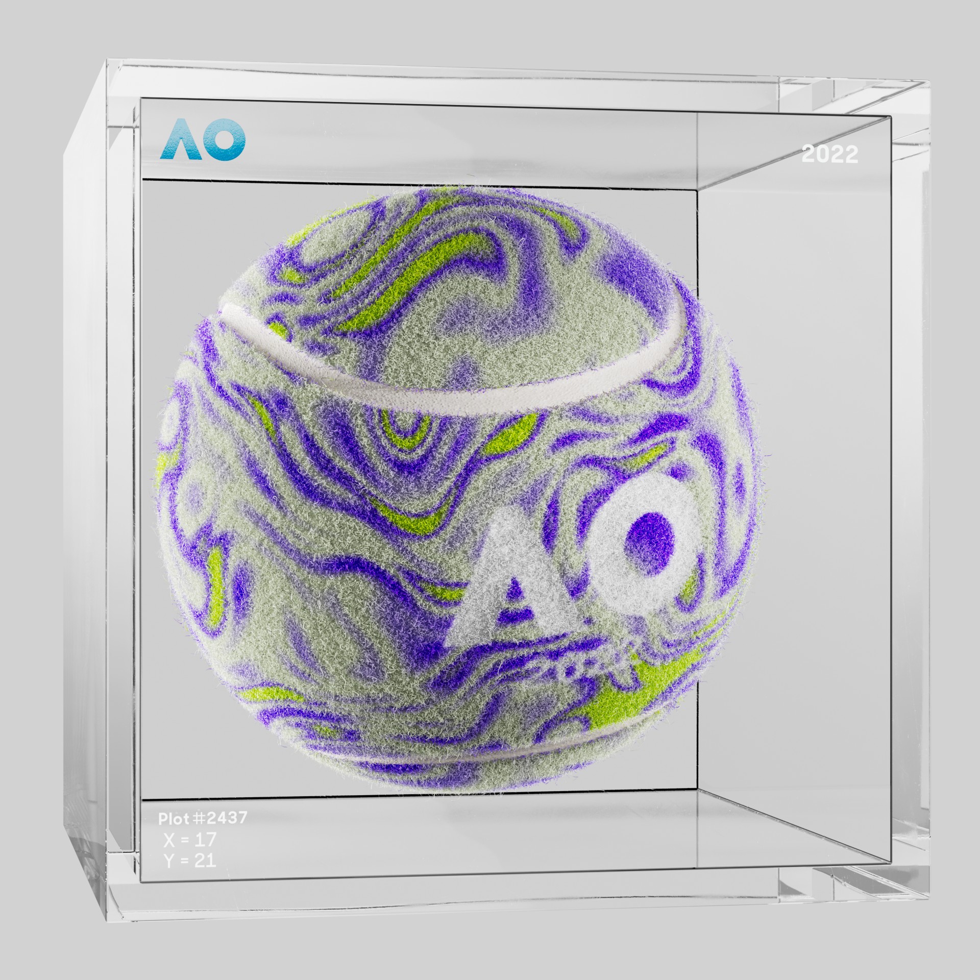 The Australian Open - The Australian Open Art Ball - AO Art Ball #1373 - NFT # 1373