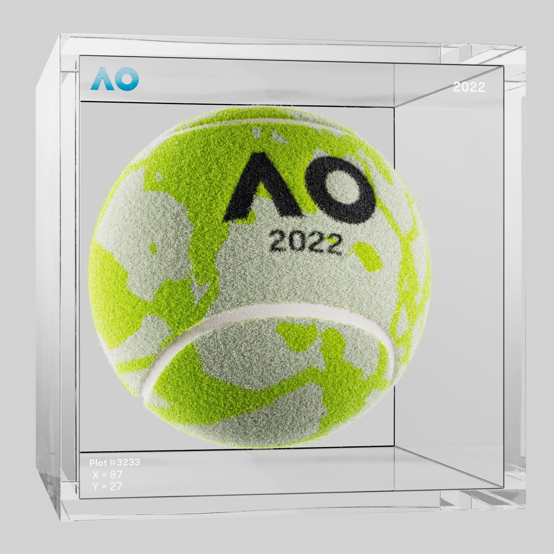 The Australian Open - The Australian Open Art Ball - AO Art Ball #1376 - NFT # 1376