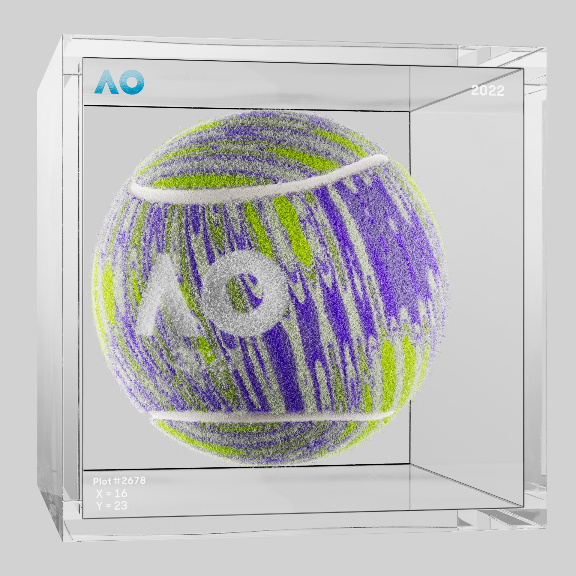 The Australian Open - The Australian Open Art Ball - AO Art Ball #1377 - NFT # 1377