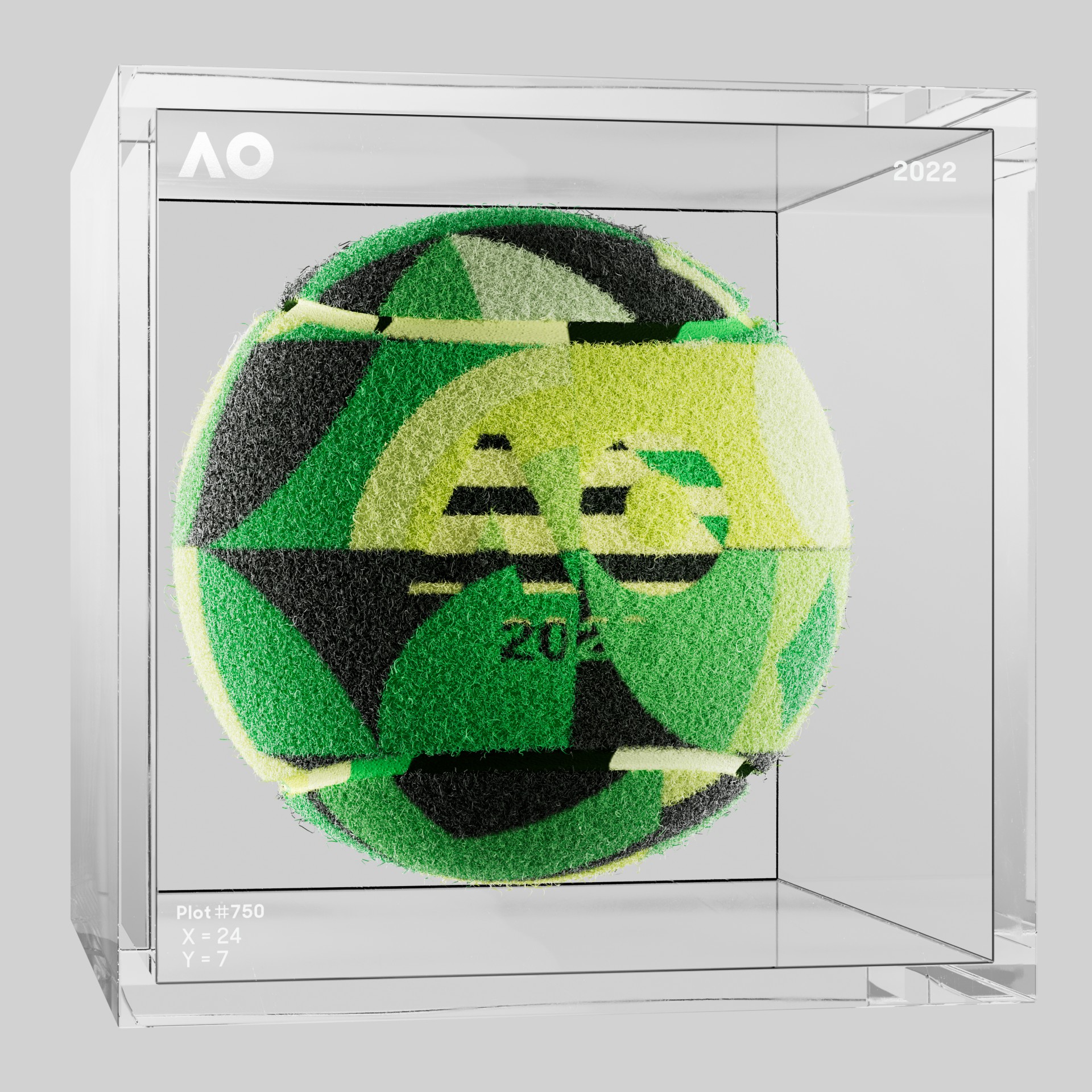 The Australian Open - The Australian Open Art Ball - AO Art Ball #1381 - NFT # 1381