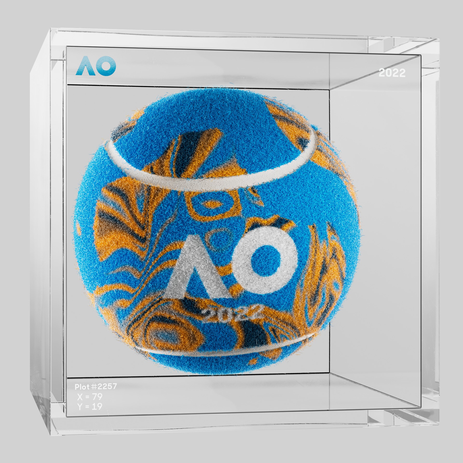 The Australian Open - The Australian Open Art Ball - AO Art Ball #1392 - NFT # 1392