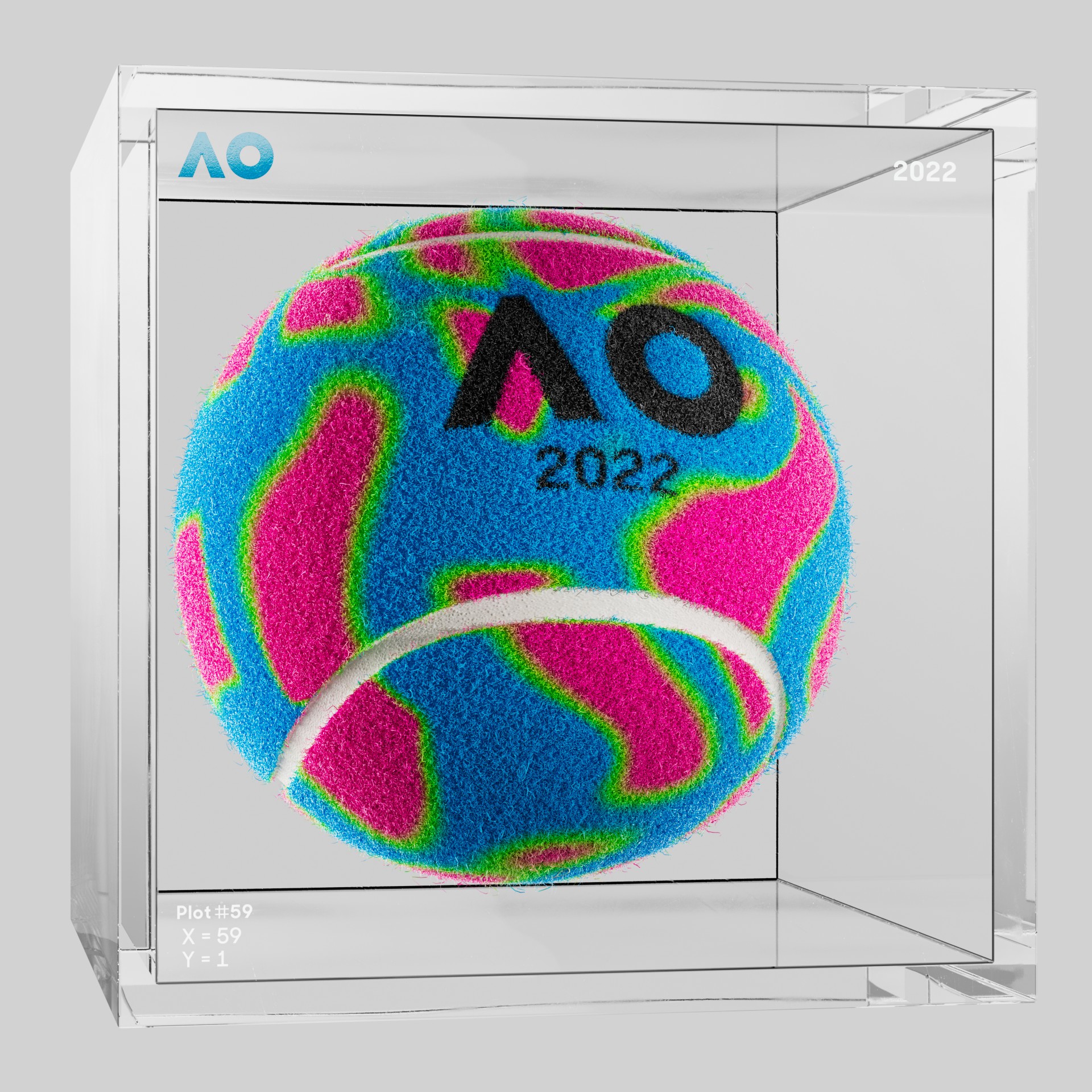 The Australian Open - The Australian Open Art Ball - AO Art Ball #1393 - NFT # 1393