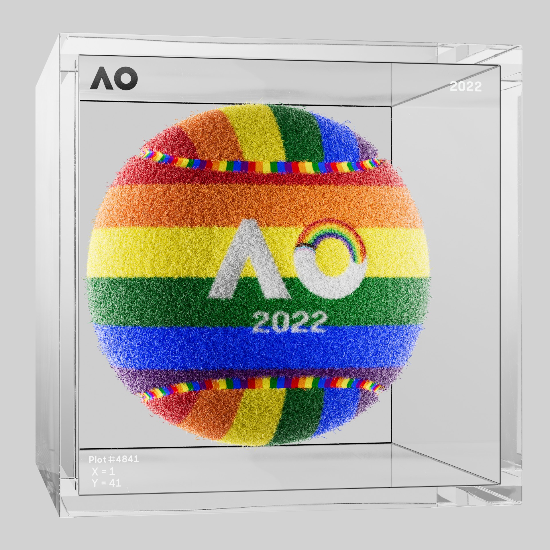 The Australian Open - The Australian Open Art Ball - AO Art Ball #1394 - NFT # 1394