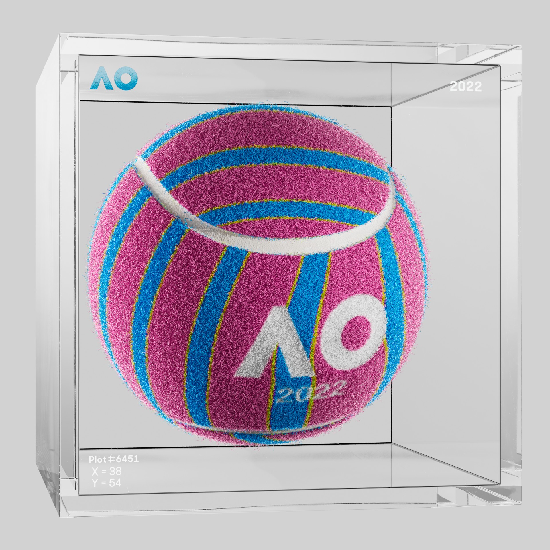 The Australian Open - The Australian Open Art Ball - AO Art Ball #14 - NFT # 14