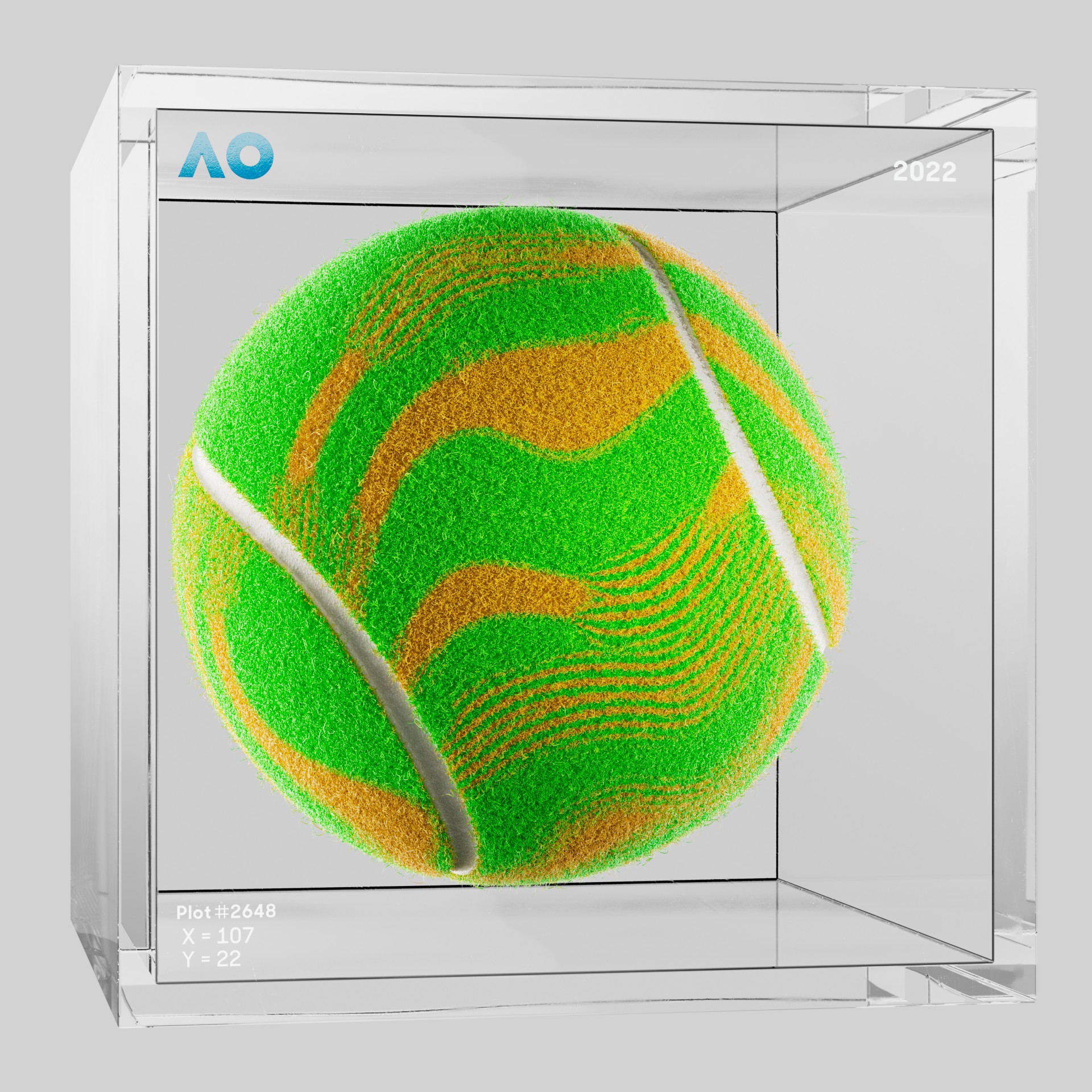 The Australian Open - The Australian Open Art Ball - AO Art Ball #140 - NFT # 140