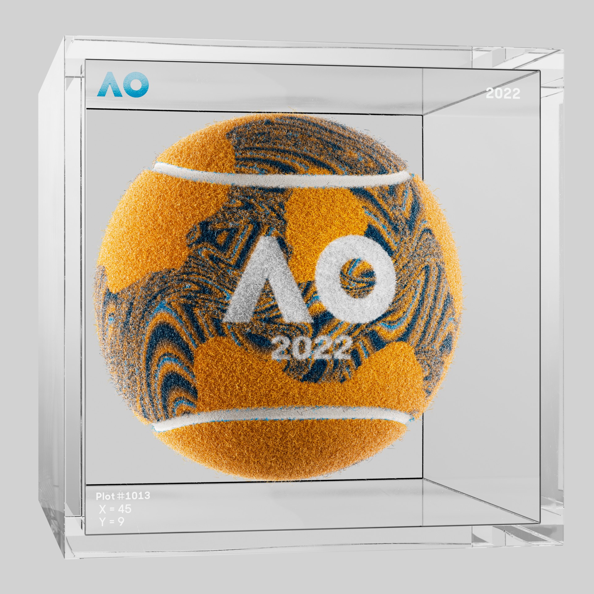 The Australian Open - The Australian Open Art Ball - AO Art Ball #1400 - NFT # 1400