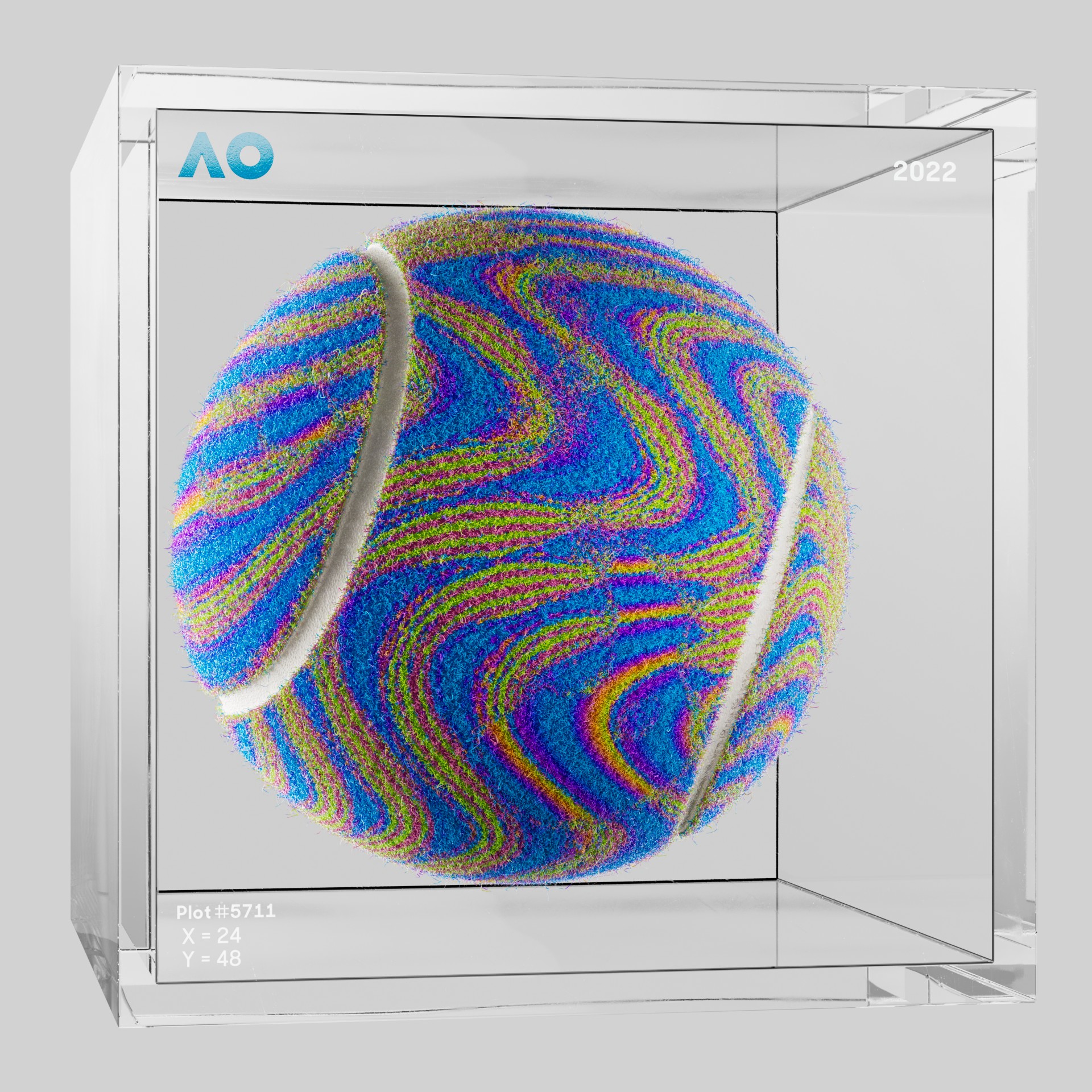 The Australian Open - The Australian Open Art Ball - AO Art Ball #1402 - NFT # 1402