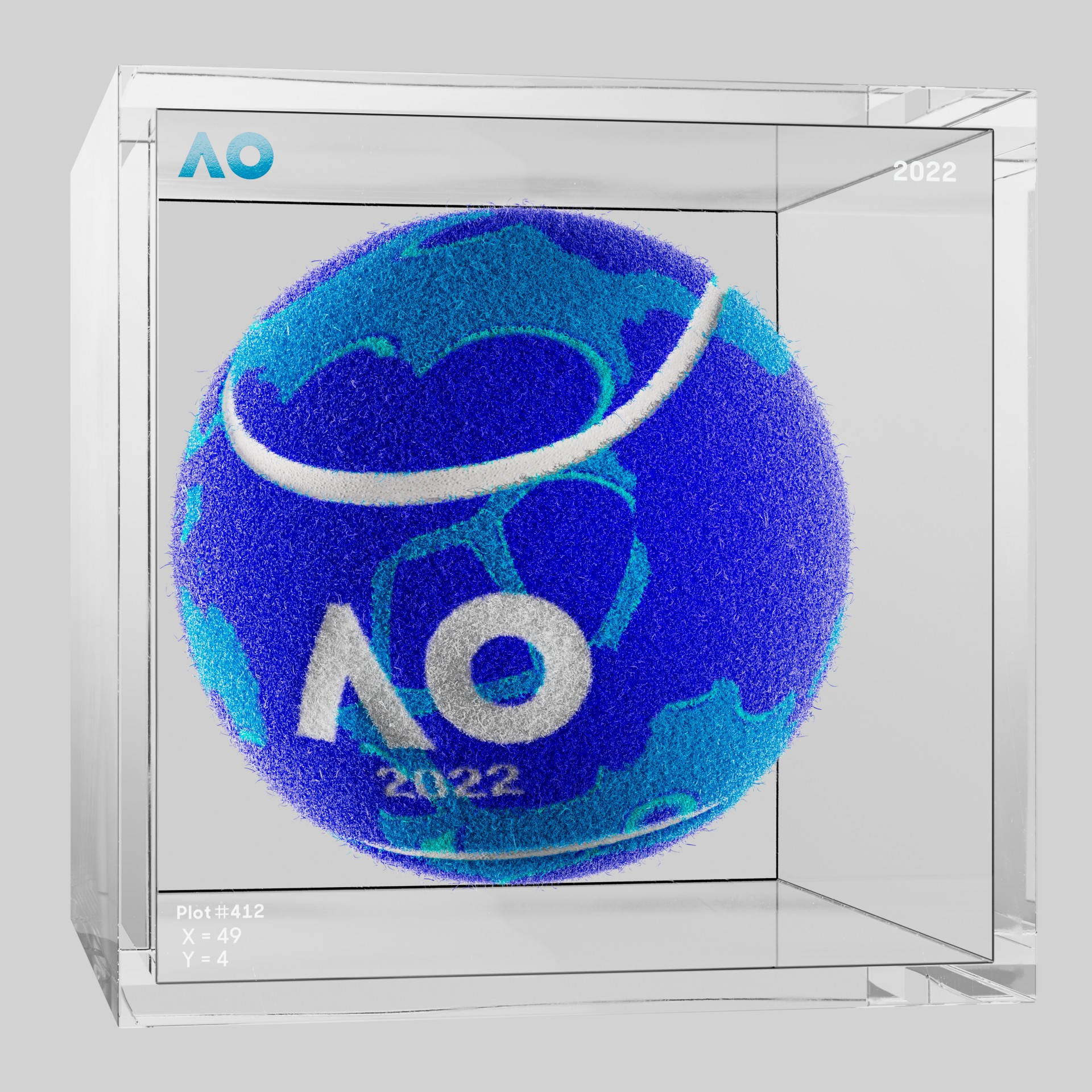 The Australian Open - The Australian Open Art Ball - AO Art Ball #1403 - NFT # 1403