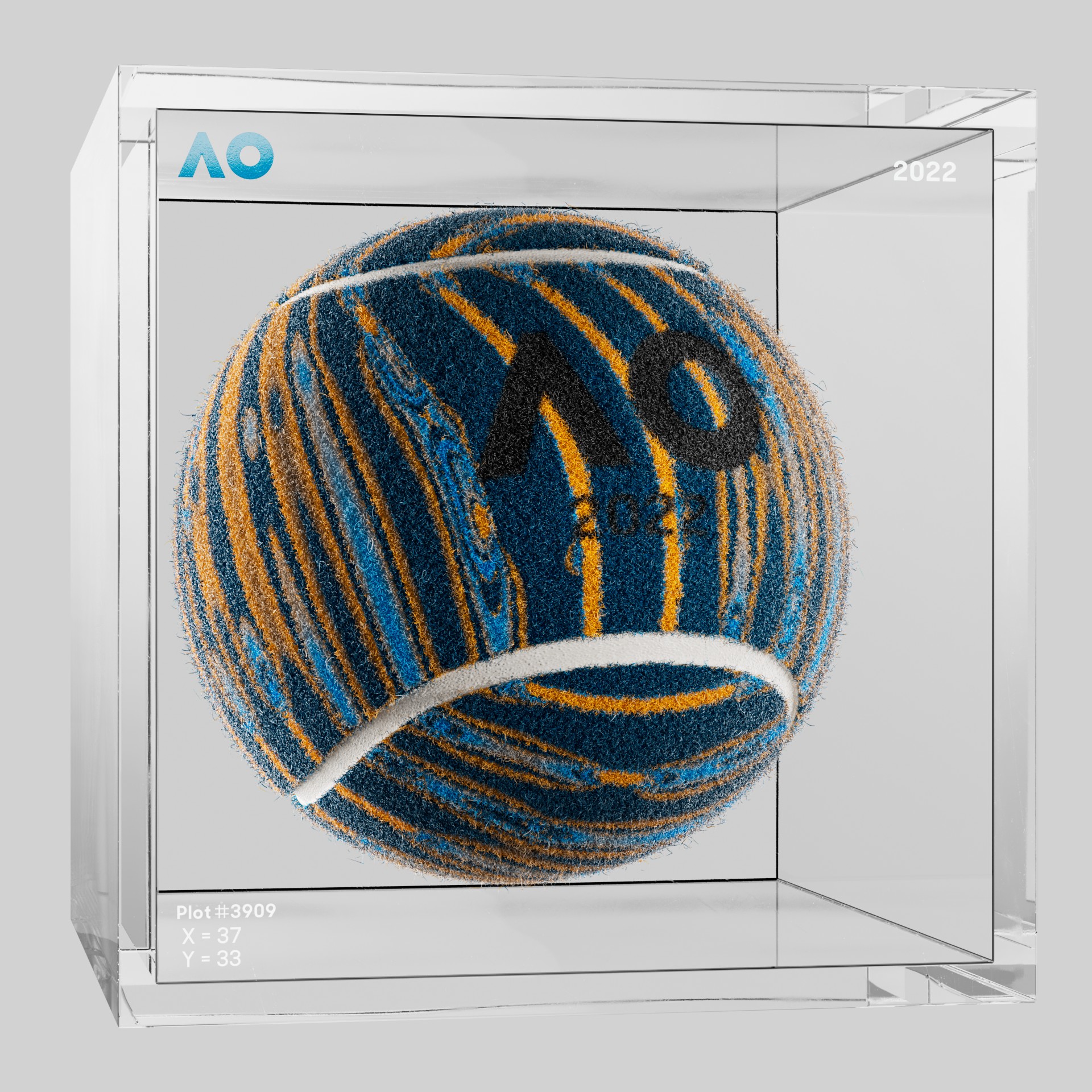 The Australian Open - The Australian Open Art Ball - AO Art Ball #1405 - NFT # 1405