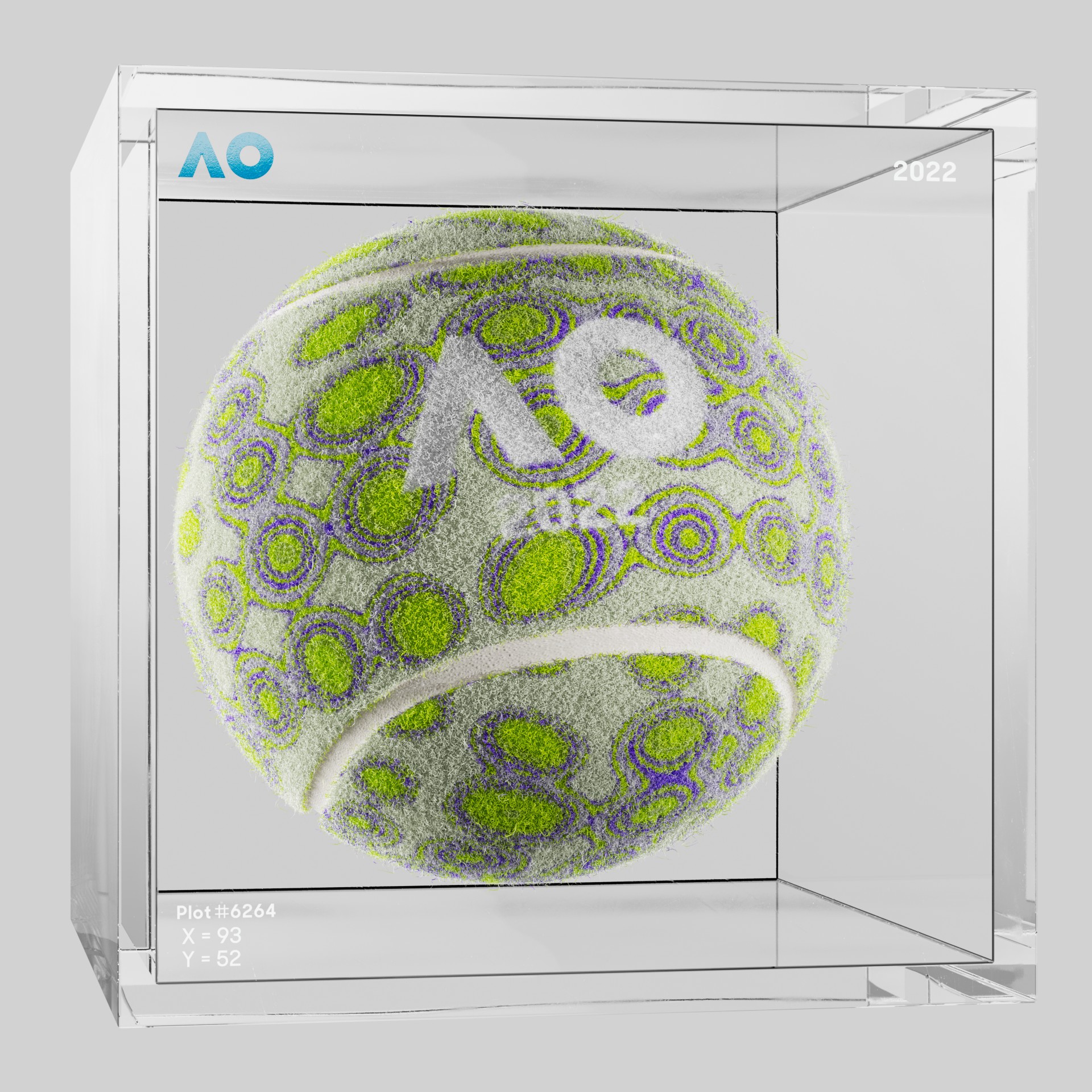 The Australian Open - The Australian Open Art Ball - AO Art Ball #1413 - NFT # 1413