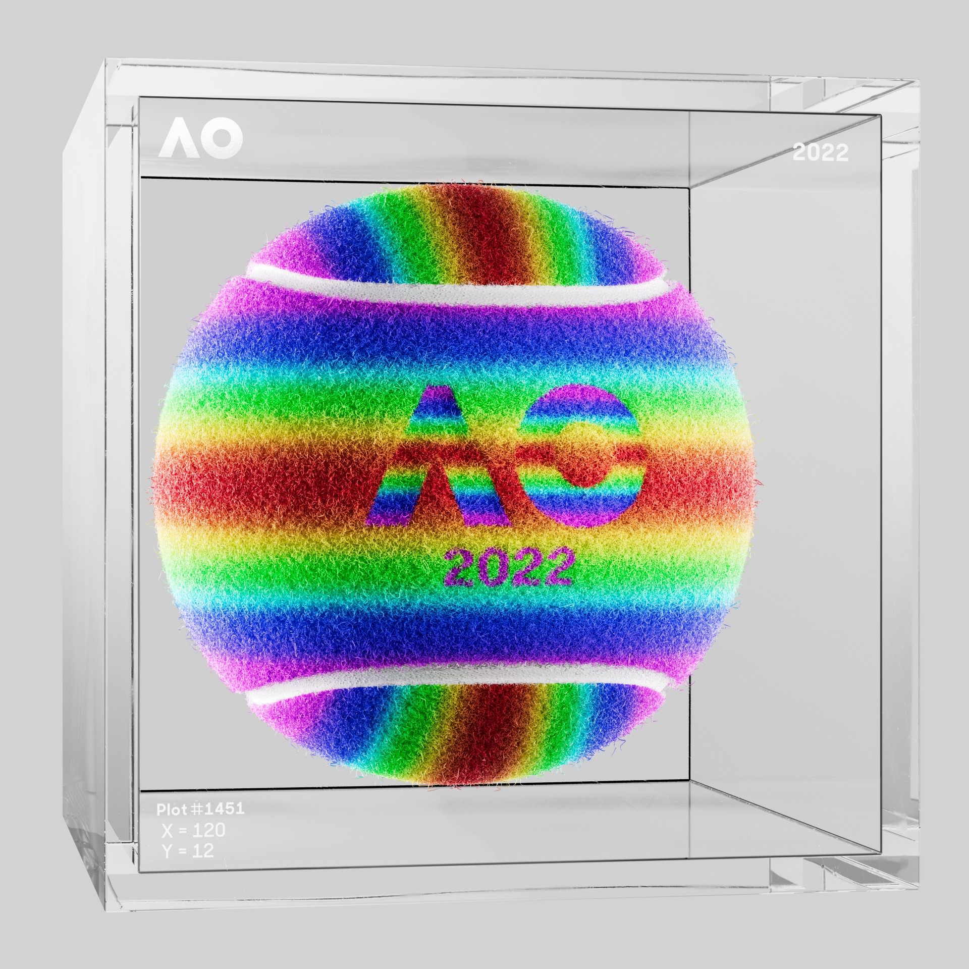 The Australian Open - The Australian Open Art Ball - AO Art Ball #1414 - NFT # 1414