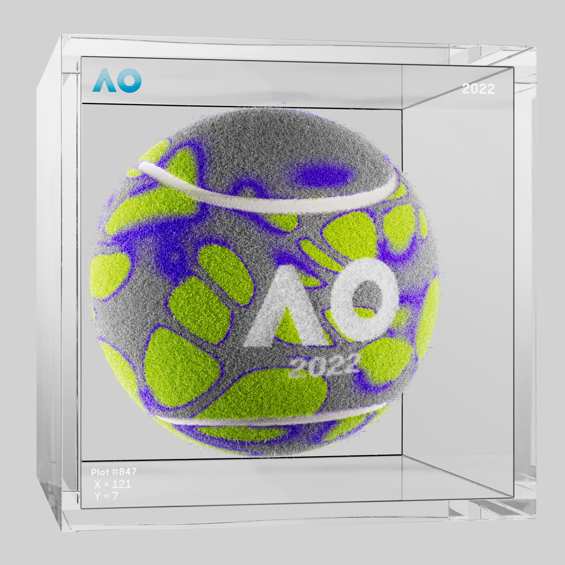 The Australian Open - The Australian Open Art Ball - AO Art Ball #142 - NFT # 142