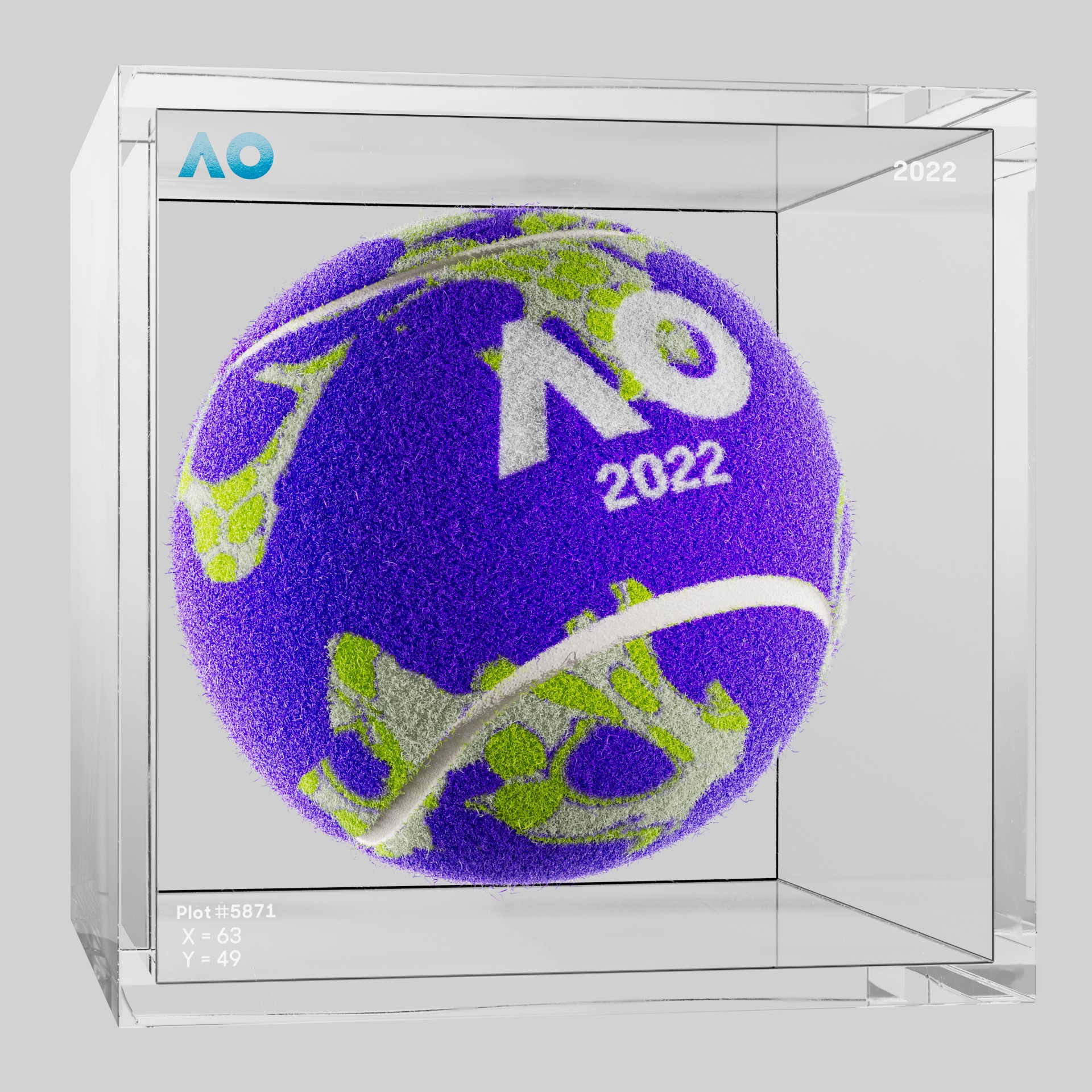 The Australian Open - The Australian Open Art Ball - AO Art Ball #1420 - NFT # 1420
