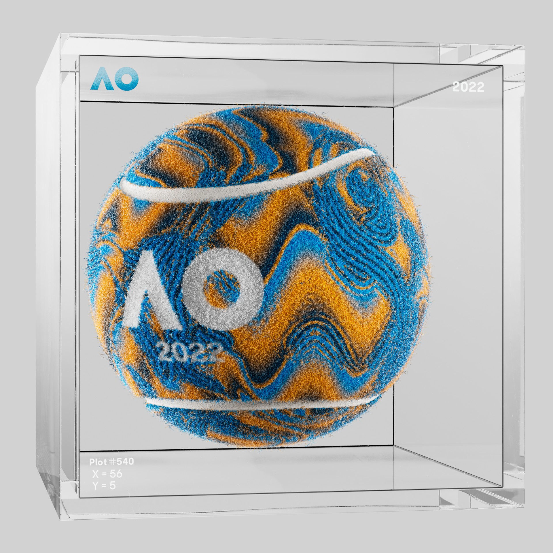 The Australian Open - The Australian Open Art Ball - AO Art Ball #1428 - NFT # 1428