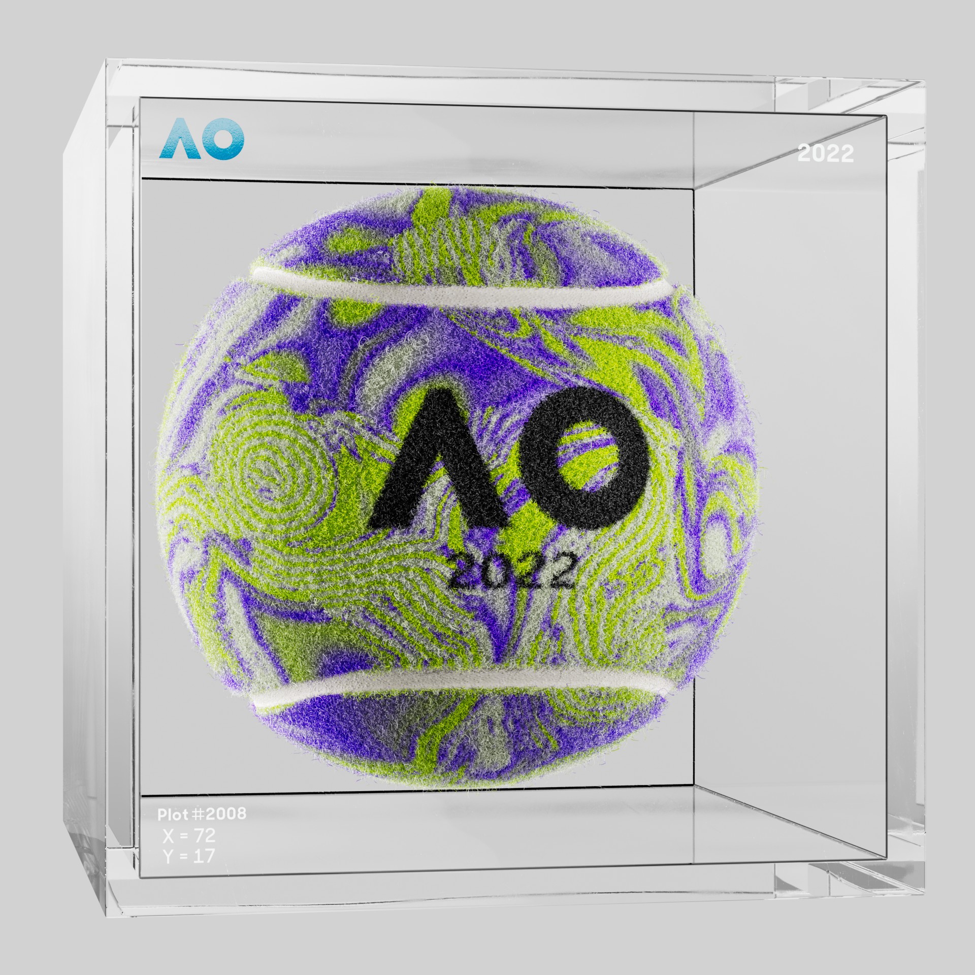 The Australian Open - The Australian Open Art Ball - AO Art Ball #143 - NFT # 143