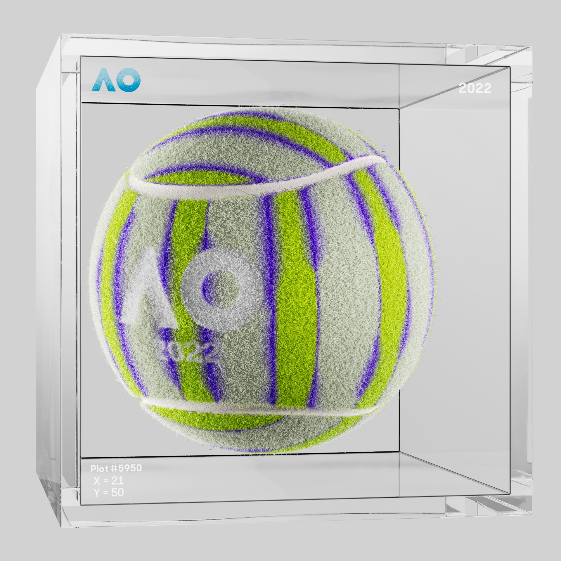 The Australian Open - The Australian Open Art Ball - AO Art Ball #1434 - NFT # 1434