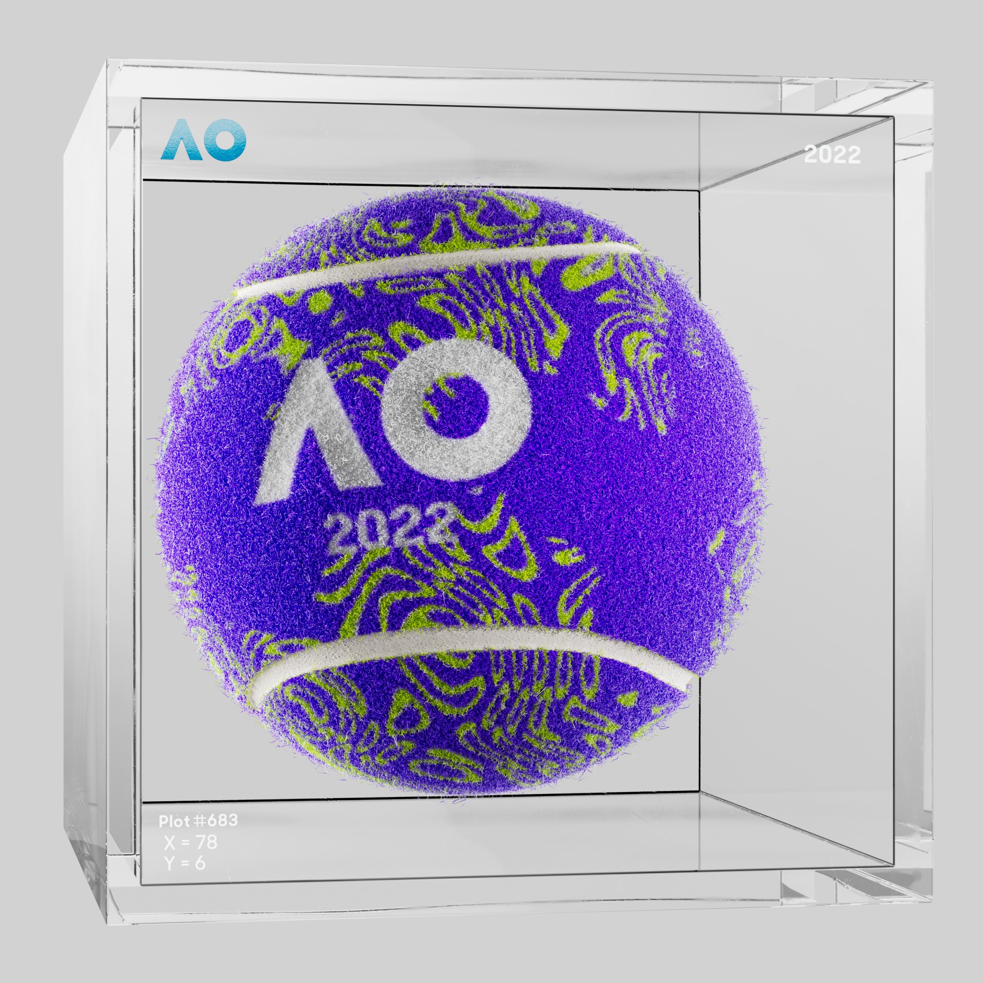 The Australian Open - The Australian Open Art Ball - AO Art Ball #1437 - NFT # 1437