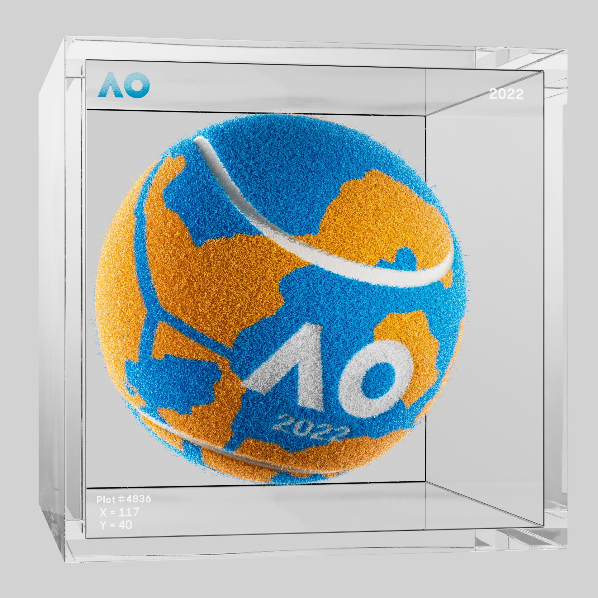 The Australian Open - The Australian Open Art Ball - AO Art Ball #144 - NFT # 144